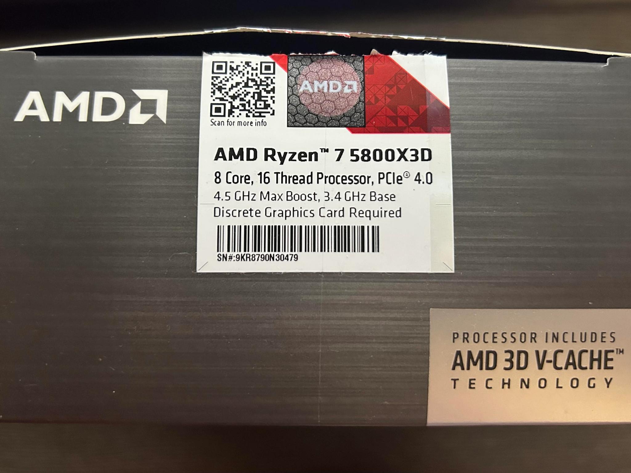 AMD AM4 5800X3D - Used