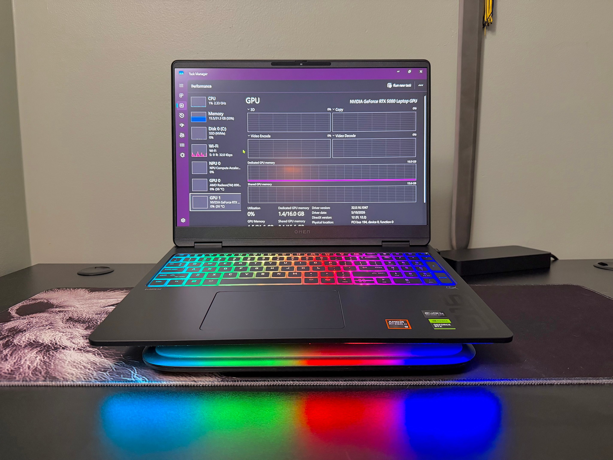 HP OMEN MAX RTX 5080 | Ryzen AI 9 HX 375 | 32GB ram | 1TB M.2 Laptop