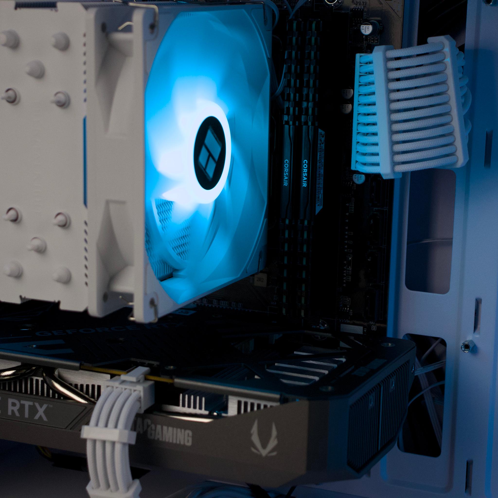 🧊RGB Gaming PC – RTX 5060, Ryzen 5500, 32GB RAM, 1TB SSD - RGB, WiFi🧊⚪