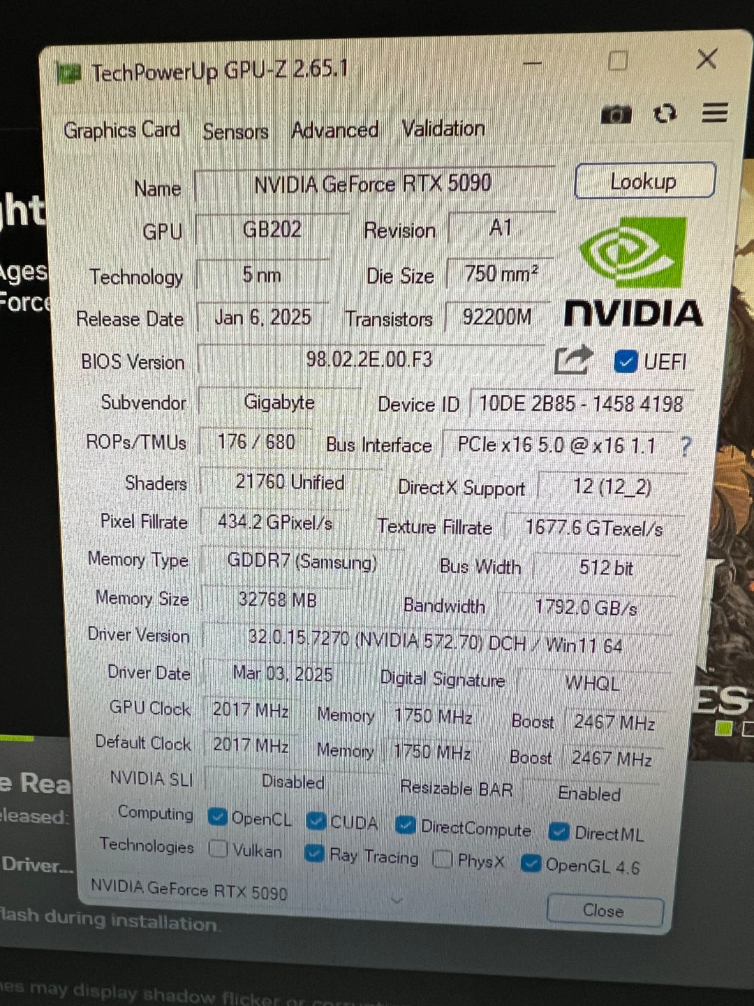 RTX 5090/9800x3D PC | Jawa