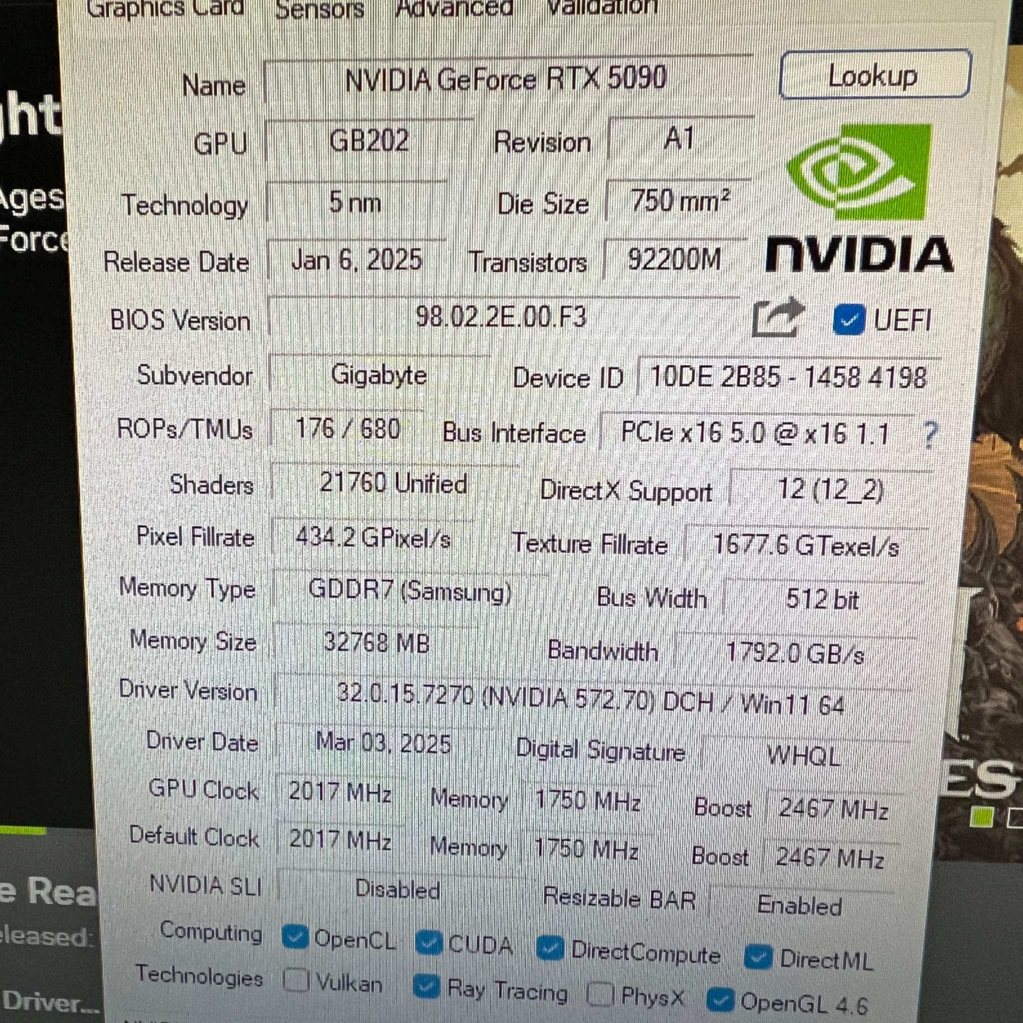 RTX 5090/9800x3D PC