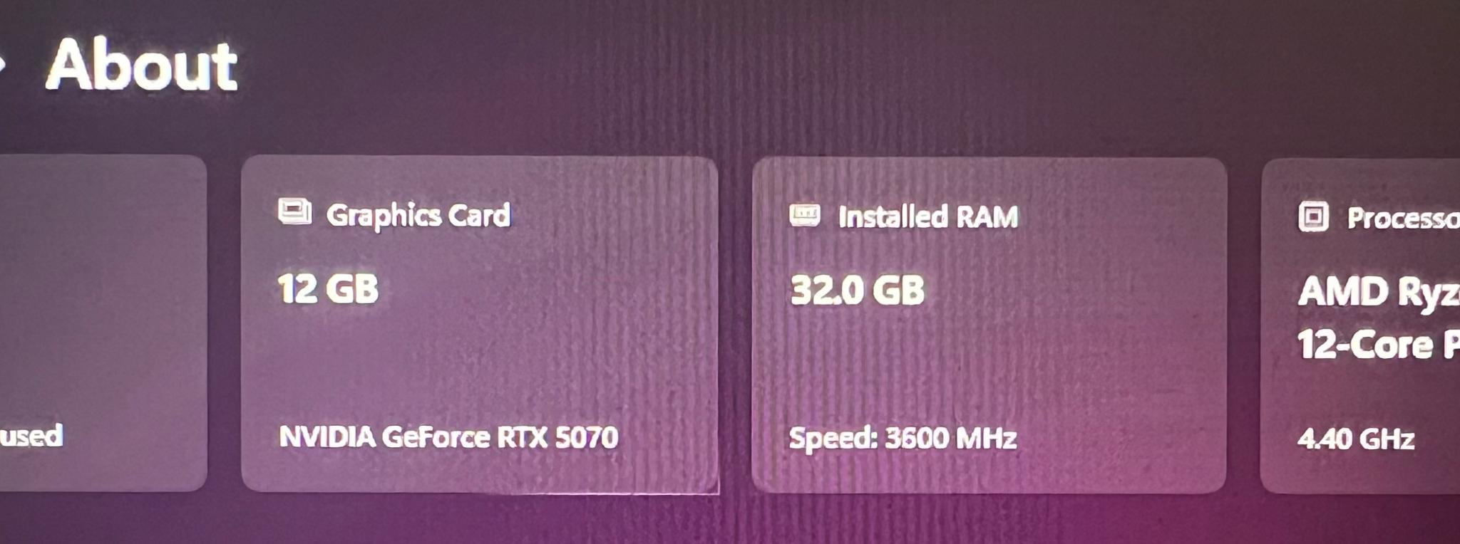 ROG Strix B550-F / Ryzen 9 5900X / 32GB DDR4 @ 3600MHZ