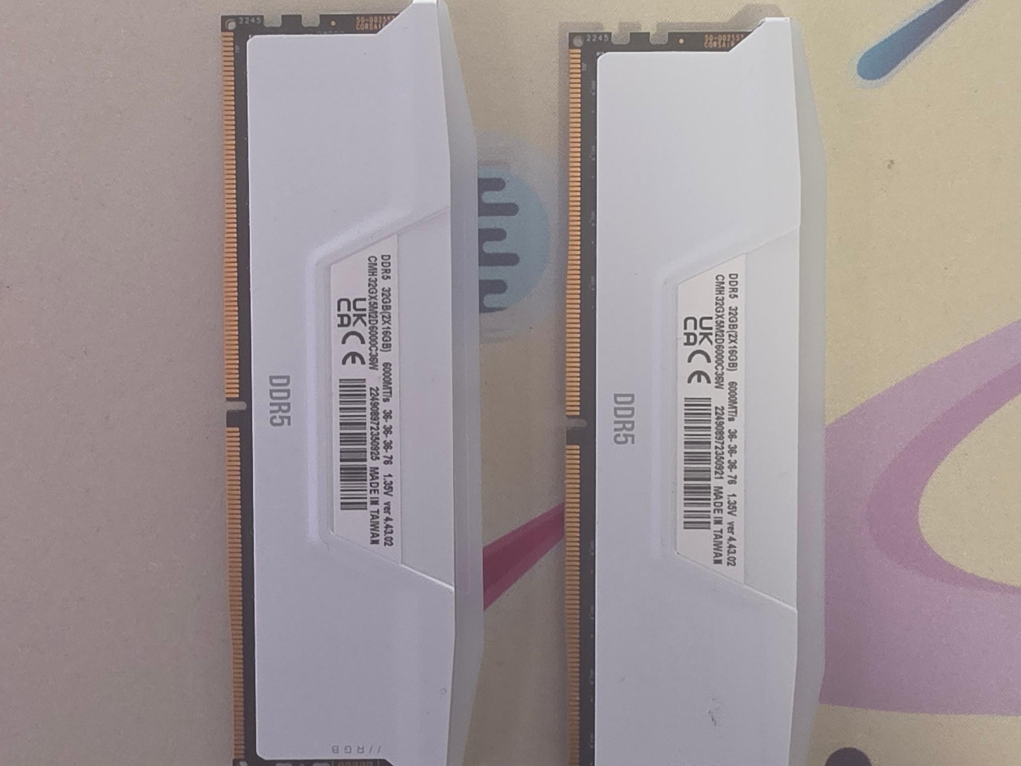 Corsair Vengeance RGB 32 GB ddr5 6000mhz