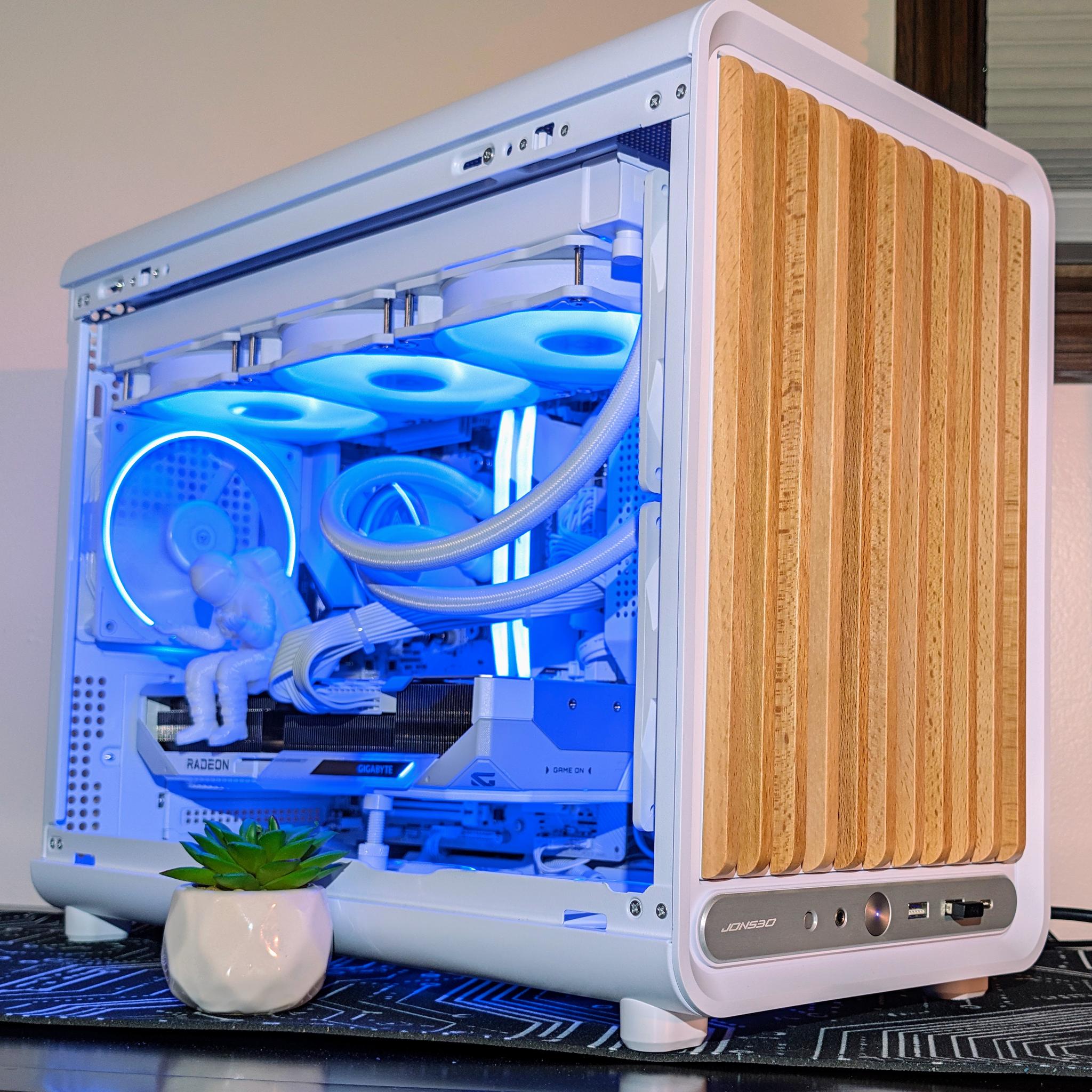 Custom White Ice Gaming PC – Ryzen 5 7600X3D + RX 9070 XT 16GB | Fully Tested and Ready to Game!