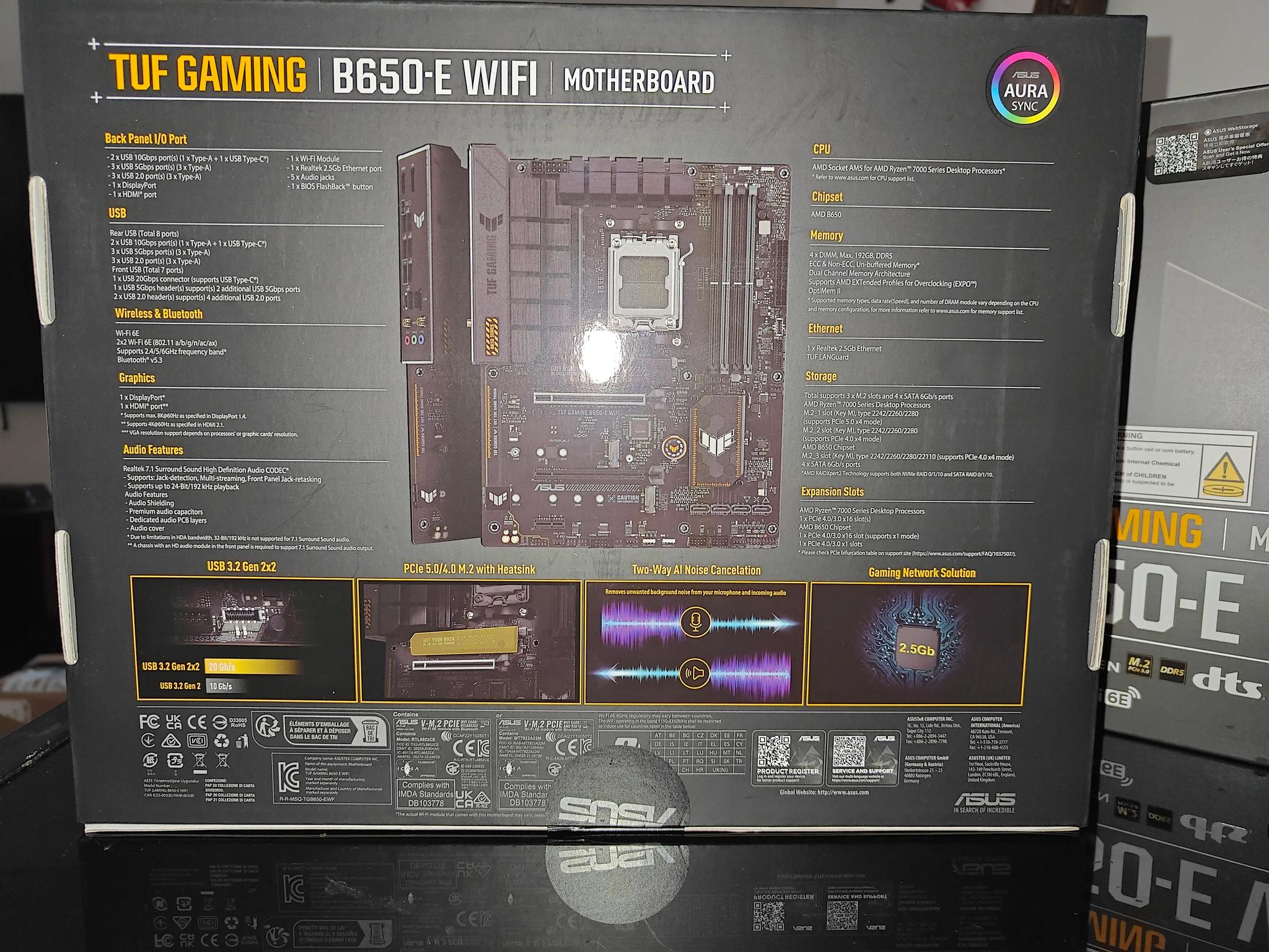 🔥🔥ASUS TUF Gaming B650-E WiFi ATX Motherboard DDR5 w/ Warranty🔥🔥