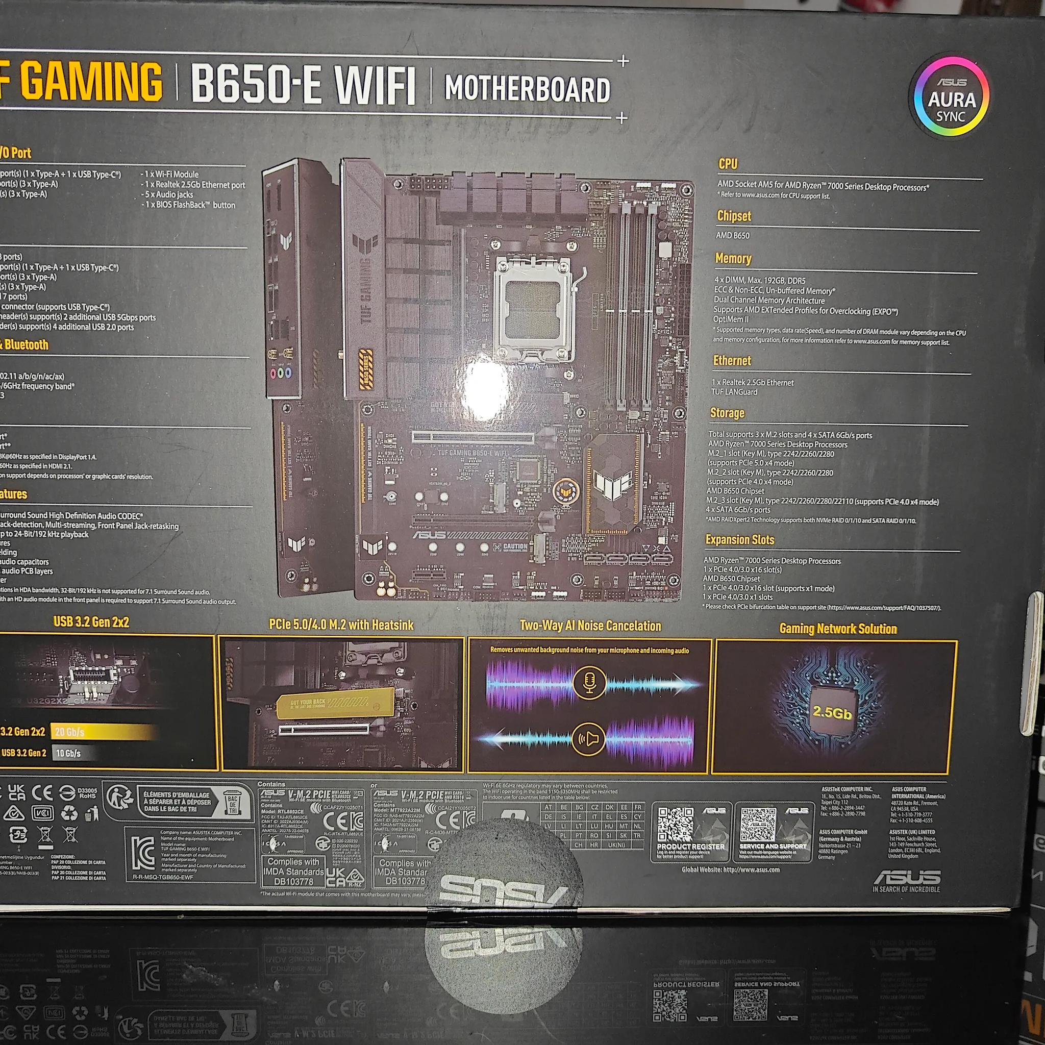🔥🔥ASUS TUF Gaming B650-E WiFi ATX Motherboard DDR5 w/ Warranty🔥🔥