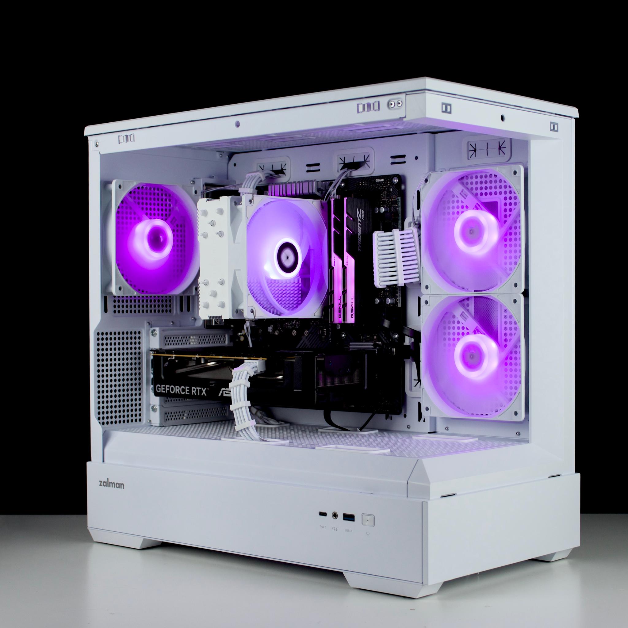 🧊❄️🧊 White Gaming PC – RTX 5060 , Ryzen 5 5600, 16GB RAM, 1TB SSD - WiFi, BlueTooth 🧊❄️🧊