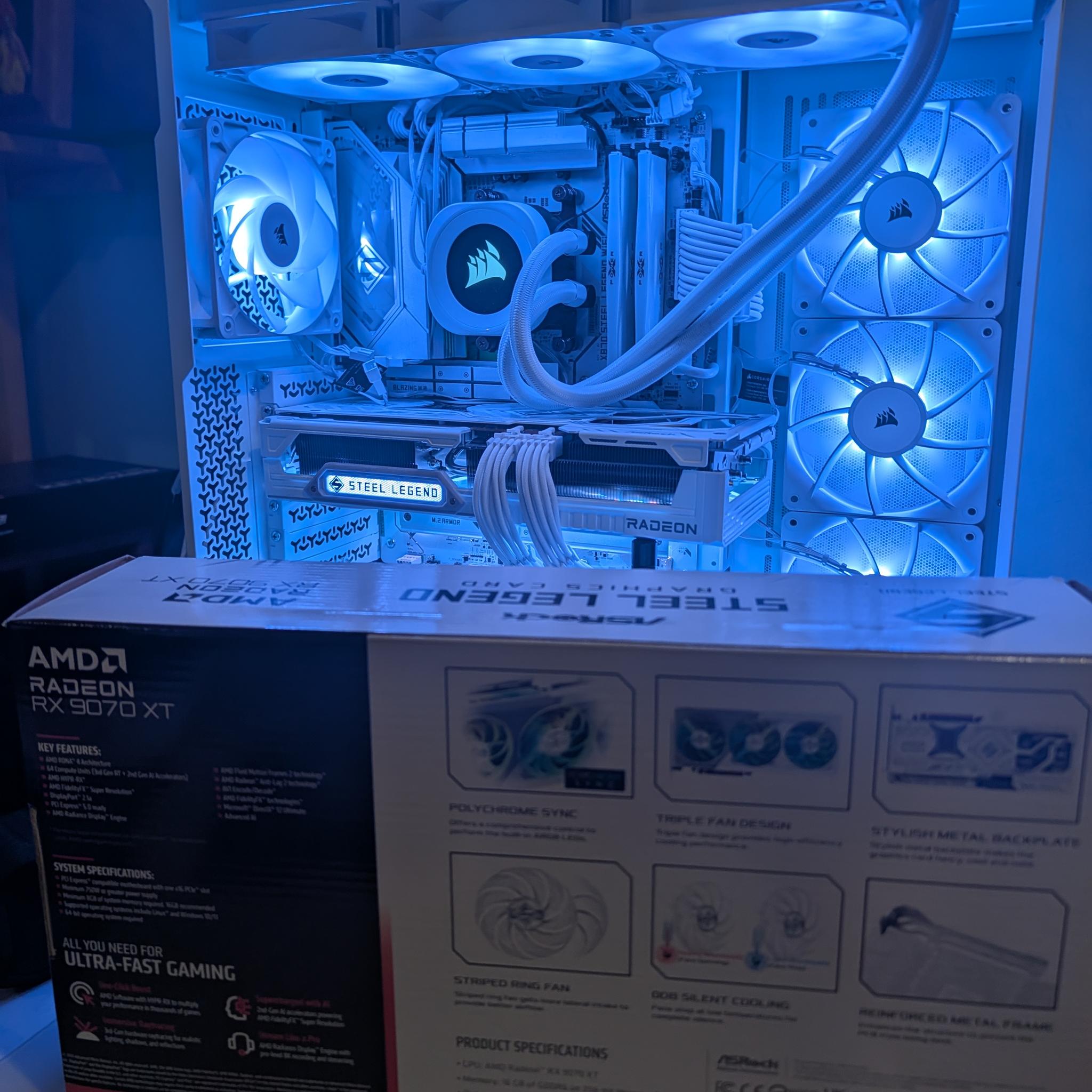 ASRock Steel Legend RX 9070 XT – Like New, Original Box