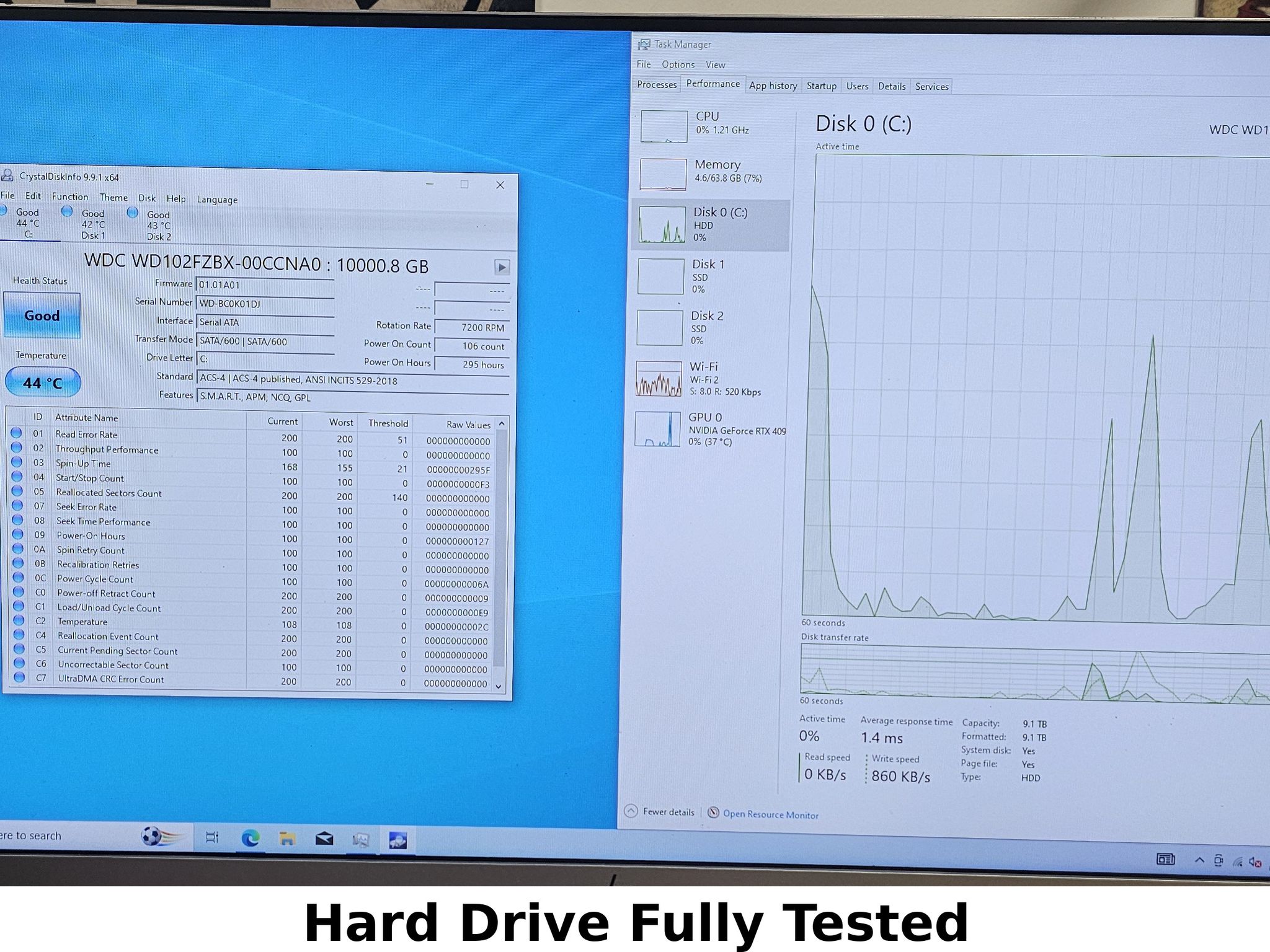 10TB 3.5" Hard Drive WD Black WD102FZBX