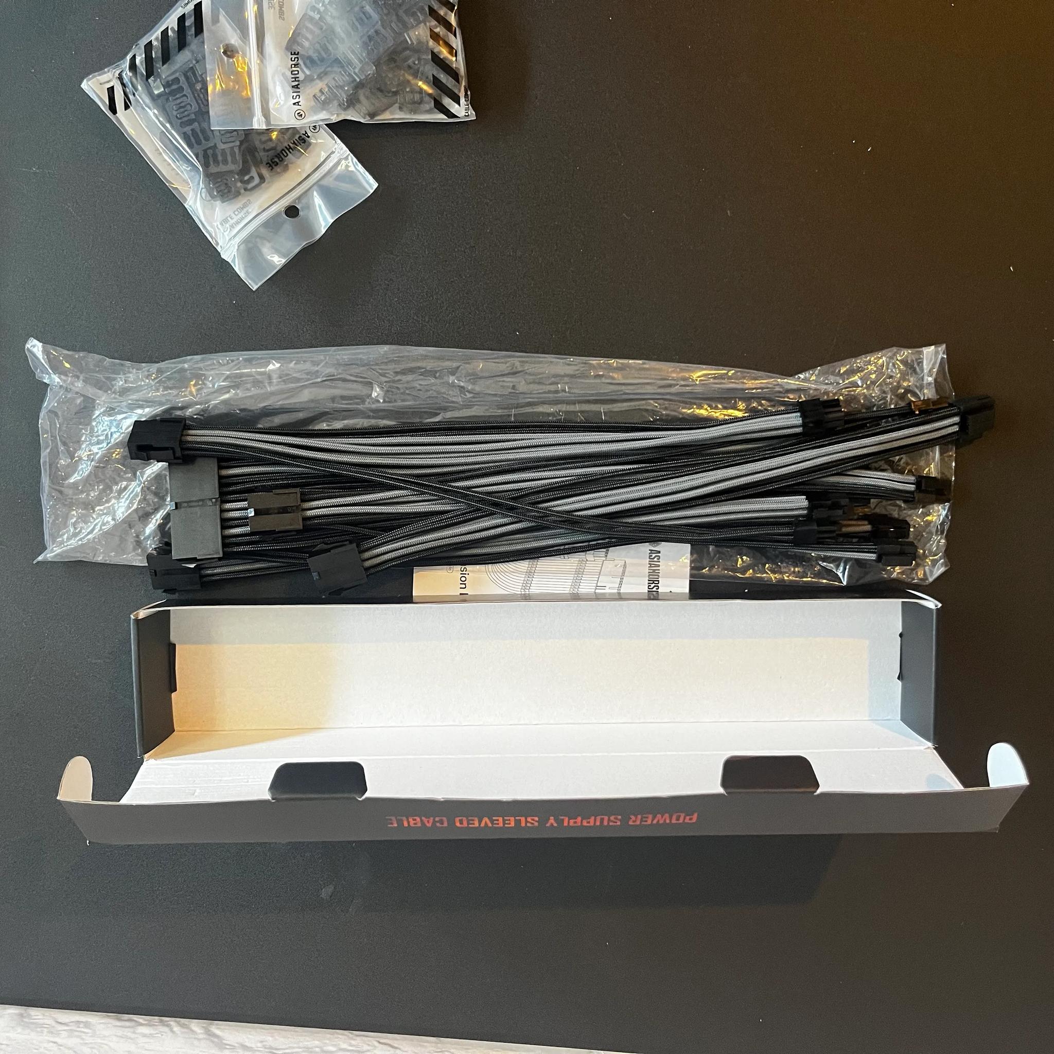 AsiaHorse Power Supply Sleeved Cables for Power Supply Extension Cable