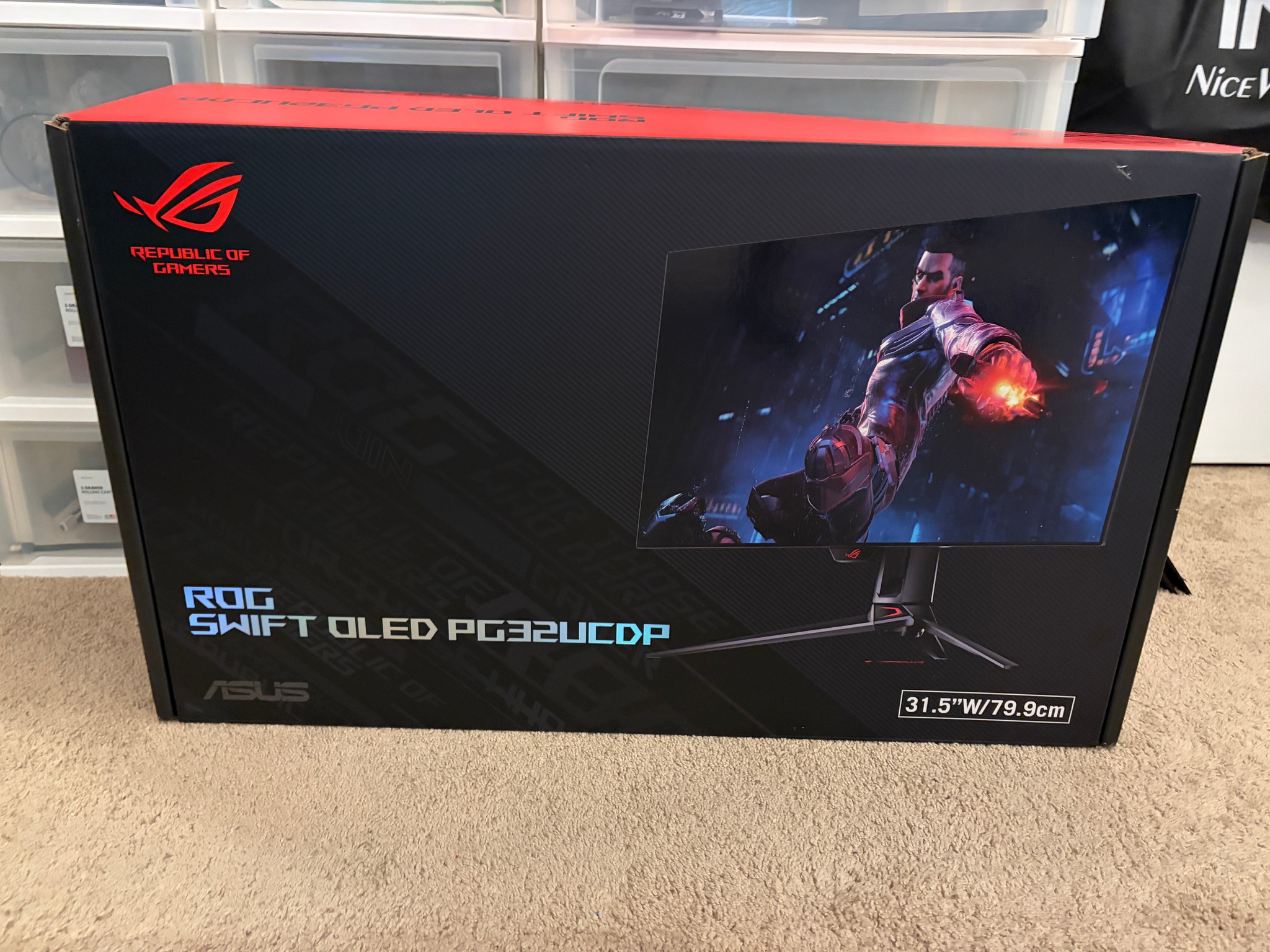 ASUS ROG Swift 32” 4K OLED Monitor (PG32UCDP) WOLED DualMode (4K 240Hz, FHD 480Hz) G-SYNC, USB-C 90W