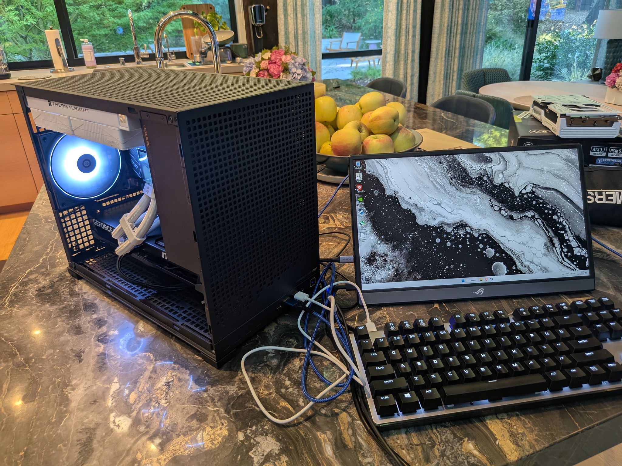 4K Tuxedo - RTX 5070 Ti, Ryzen 7 7800X3D, 32 GB DDR5, 2 TB Gen 5 NVME, Liquid Cooled, RGB