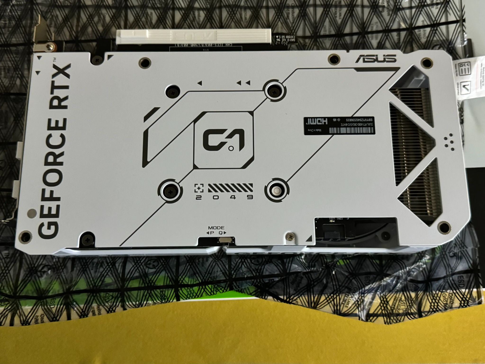 ASUS Dual GeForce RTX 4060 EVO White OC Edition 8GB GDDR6