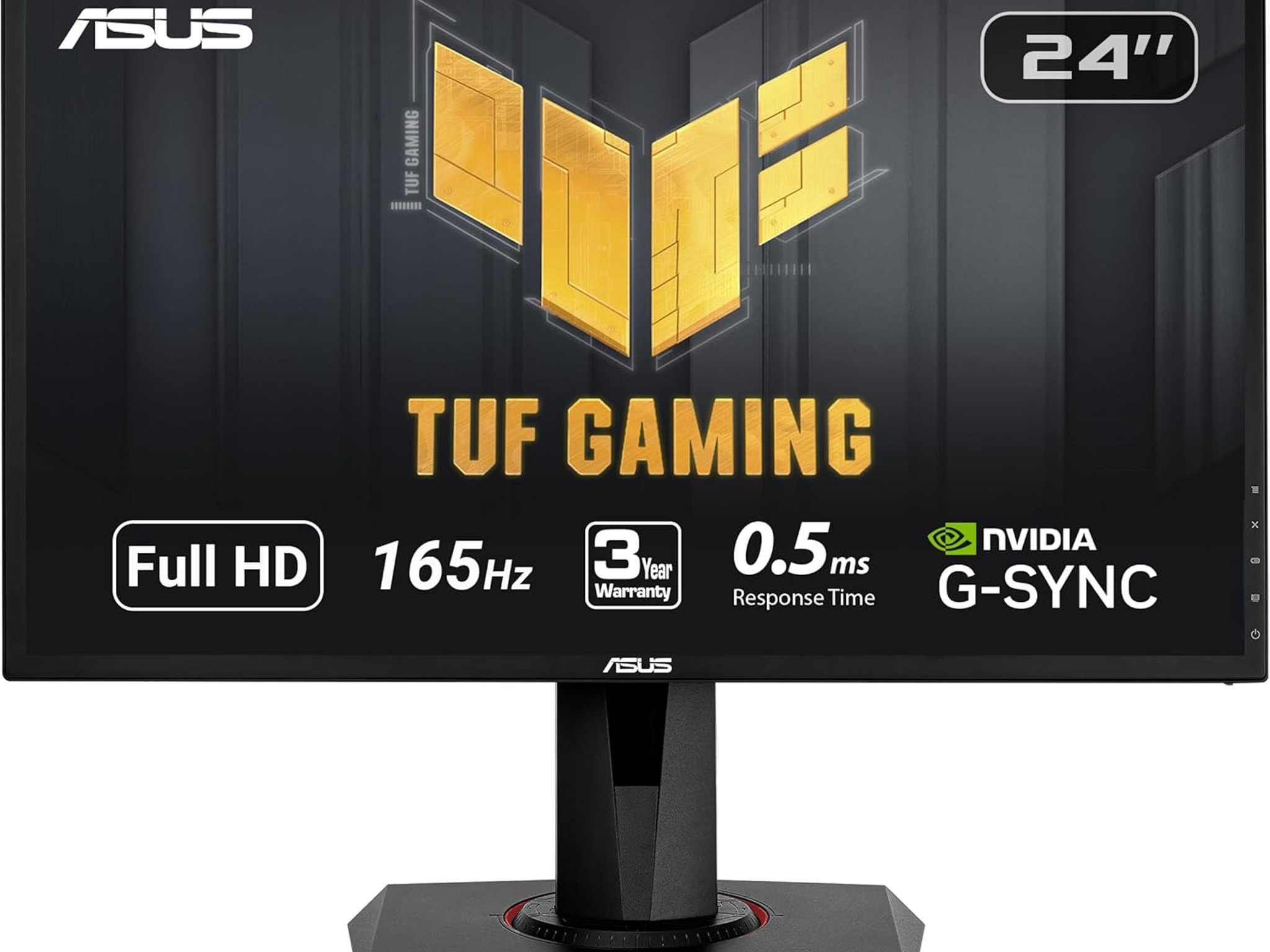 ASUS VG248QG 24" G-SYNC Gaming Monitor 165Hz 1080p 0.5ms Eye Care with DP HDMI DVI,Black