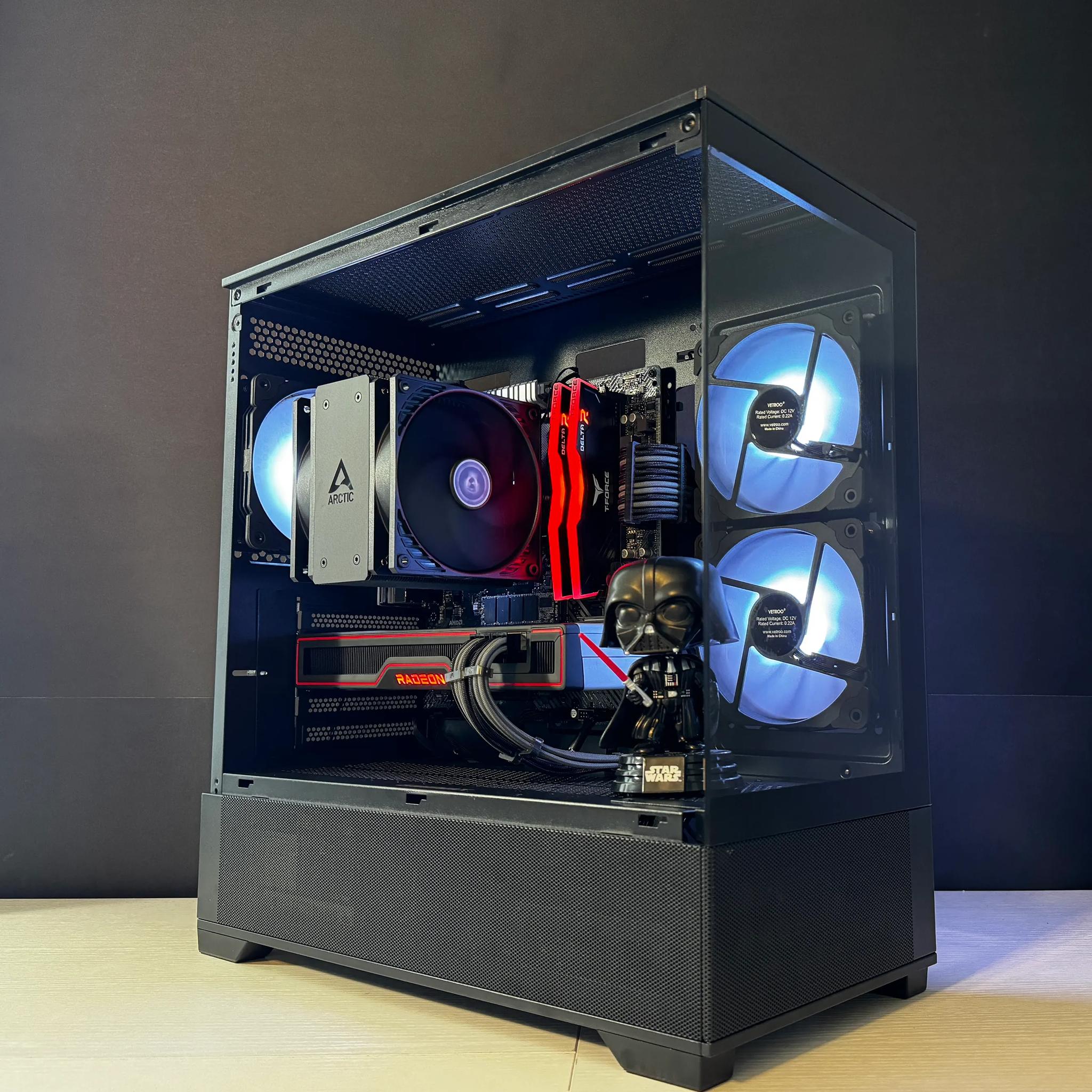 🔴VADER⚫️ Gaming PC | AMD Ryzen 5 5600 | 16GB DDR4 | 6700 XT | 1TB m.2 SSD | Win11 PRO | Wi-Fi