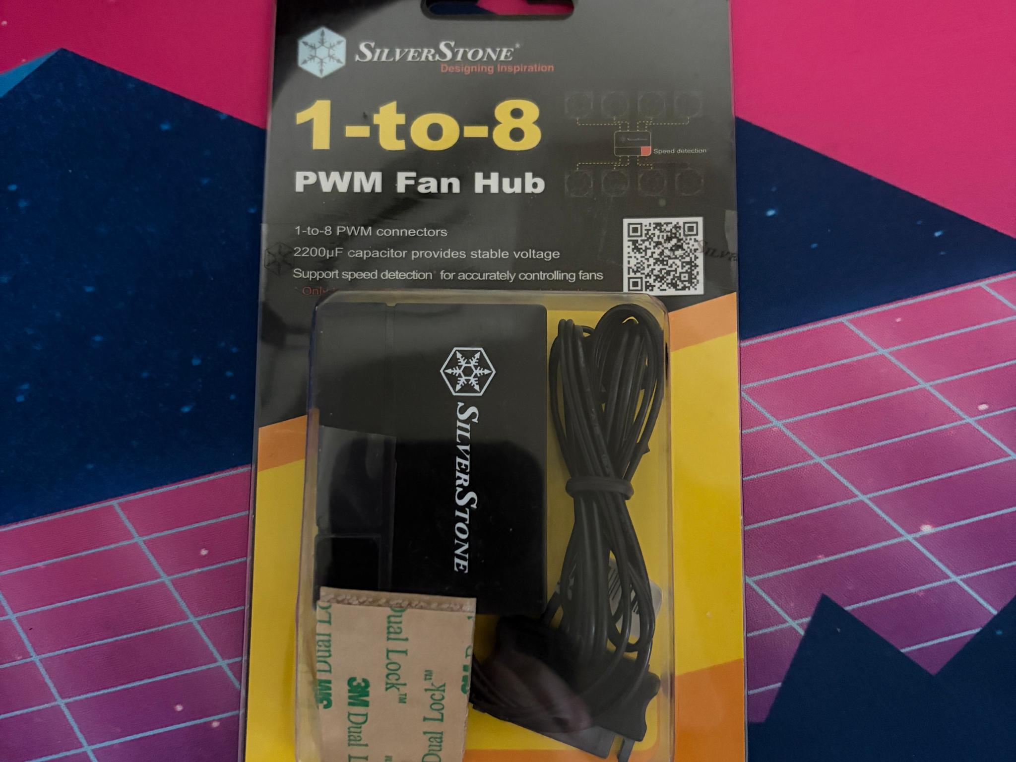 Silverstone CPF04 1-to-8 PWM Fan Hub - Black (BNIB)