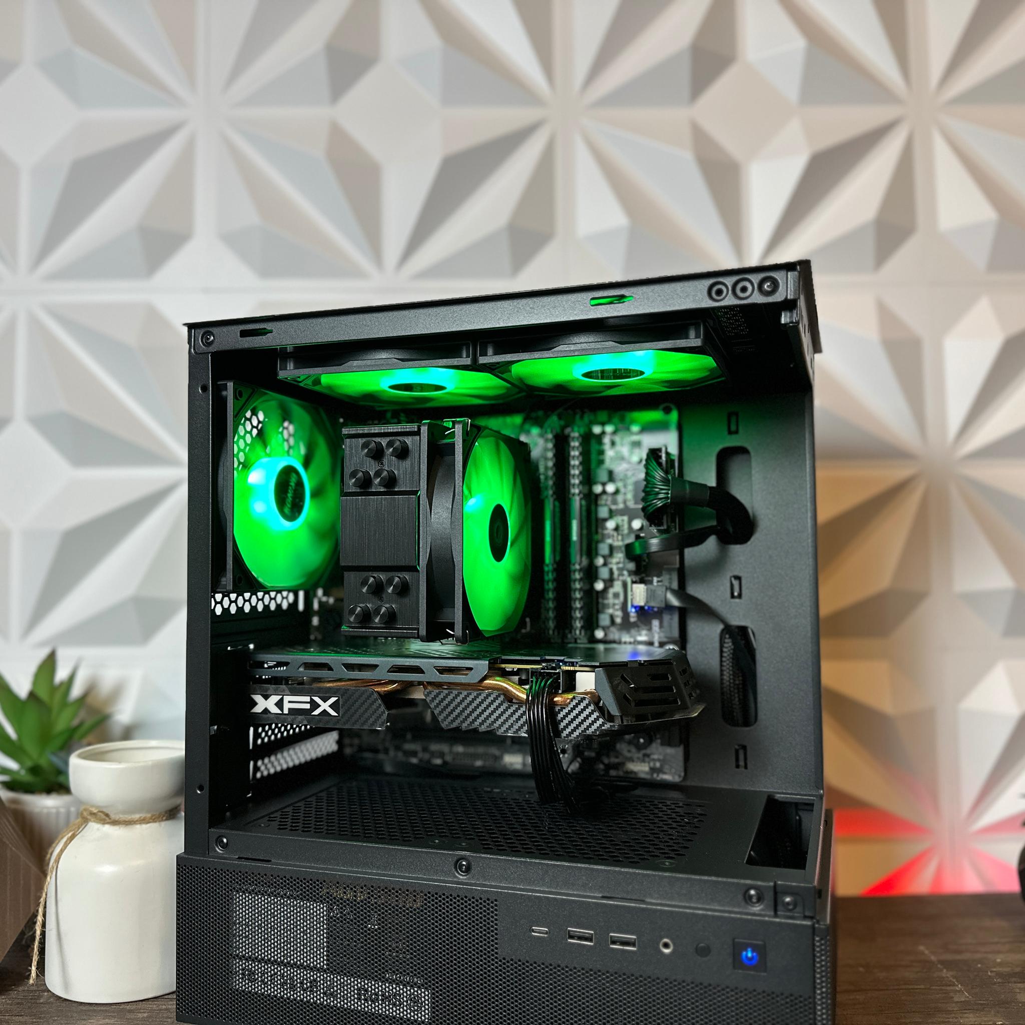 ⚫️Dark Magic♟️ Gaming PC ~ intel I5, 16GB DDR4, RX580, 512GB SSD! Full ARGB!