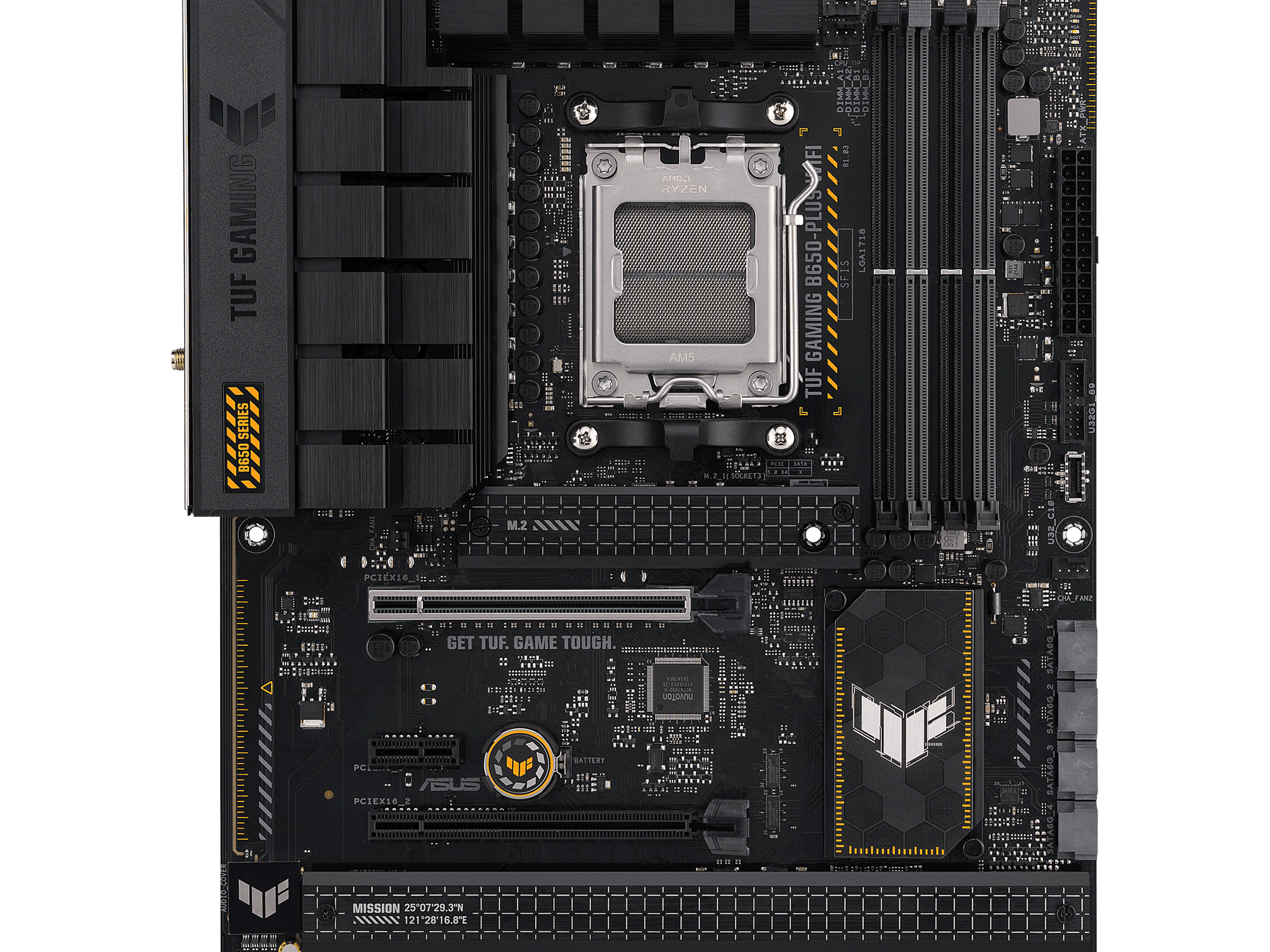 ASUS TUF GAMING B650-PLUS WIFI AMD AM5 B650 ATX M.2 Desktop Motherboard A