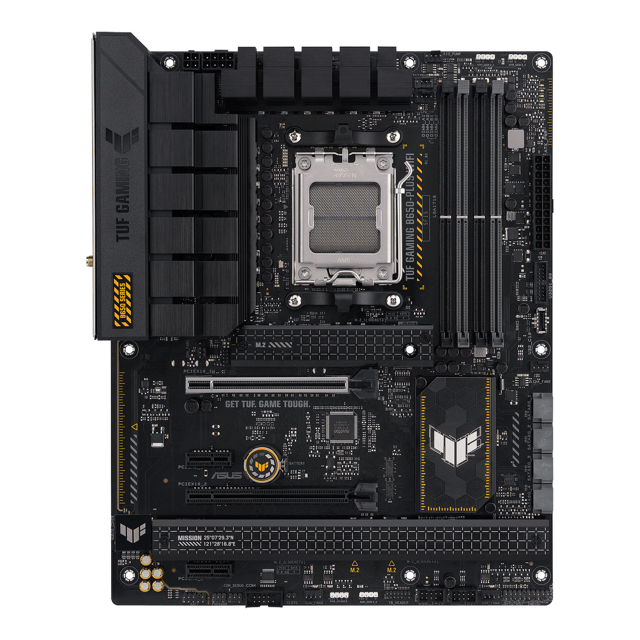 ASUS TUF GAMING B650-PLUS WIFI AMD AM5 B650 ATX M.2 Desktop Motherboard A