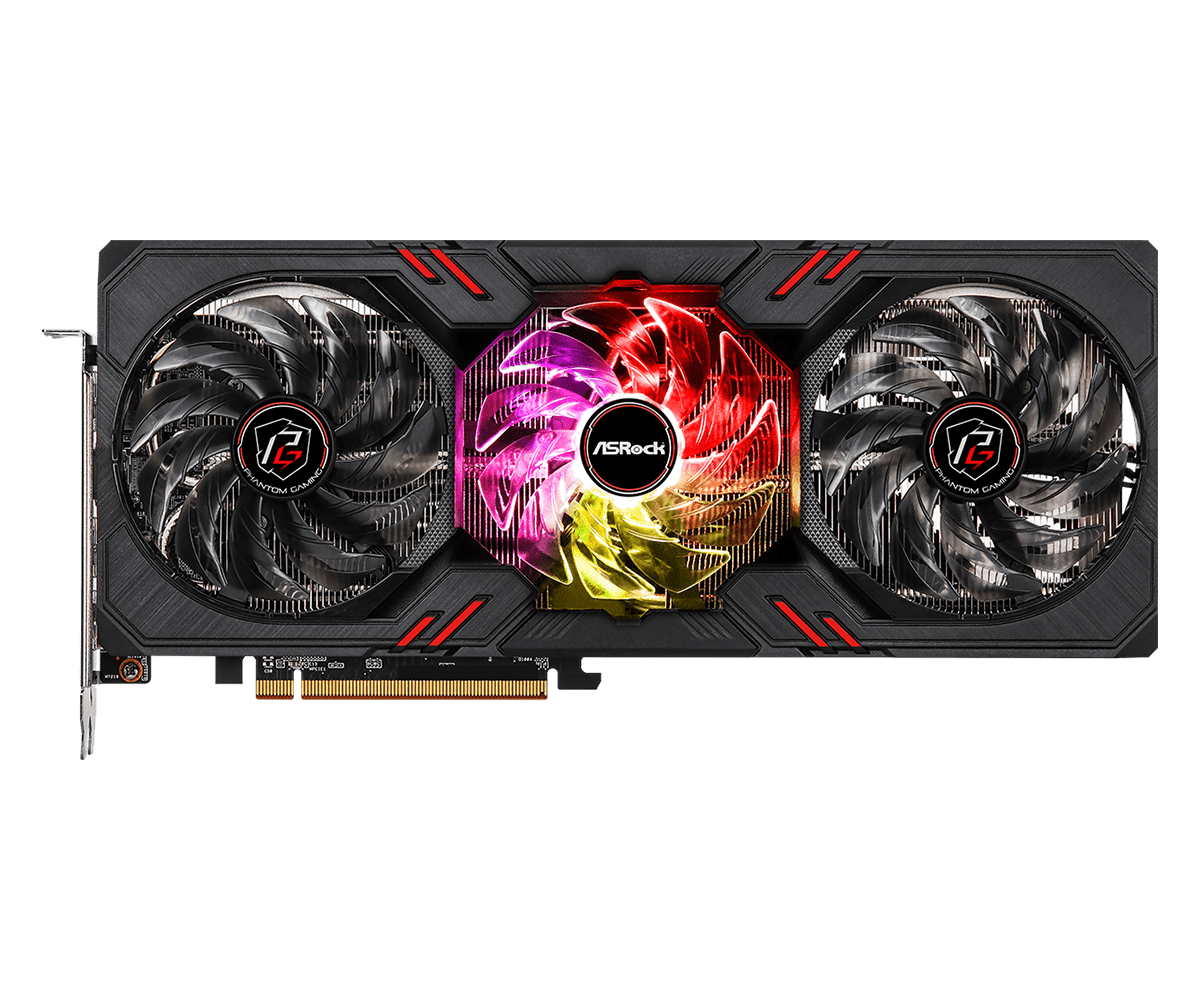 Asrock Radeon RX 6600XT Phantom Gaming OC edition tri fan