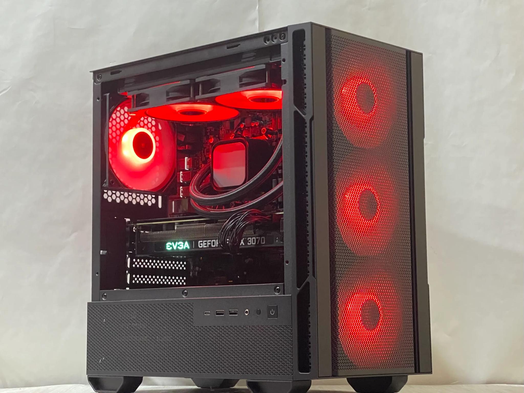 RTX 3070, Ryzen 5 5500, 16GB DDR4, 1TB NVMe SSD, WiFi - Liquid Cooled Gaming PC