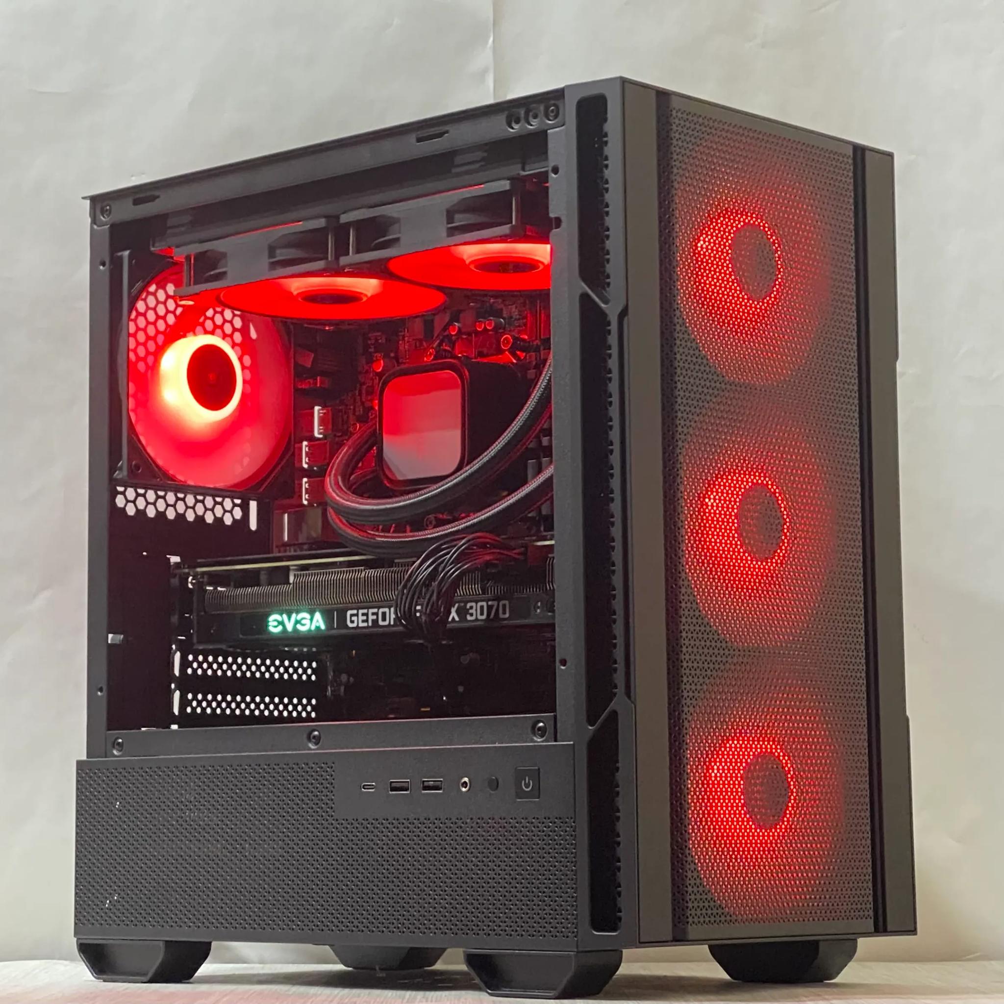 RTX 3070, Ryzen 5 5500, 16GB DDR4, 1TB NVMe SSD, WiFi - Liquid Cooled Gaming PC