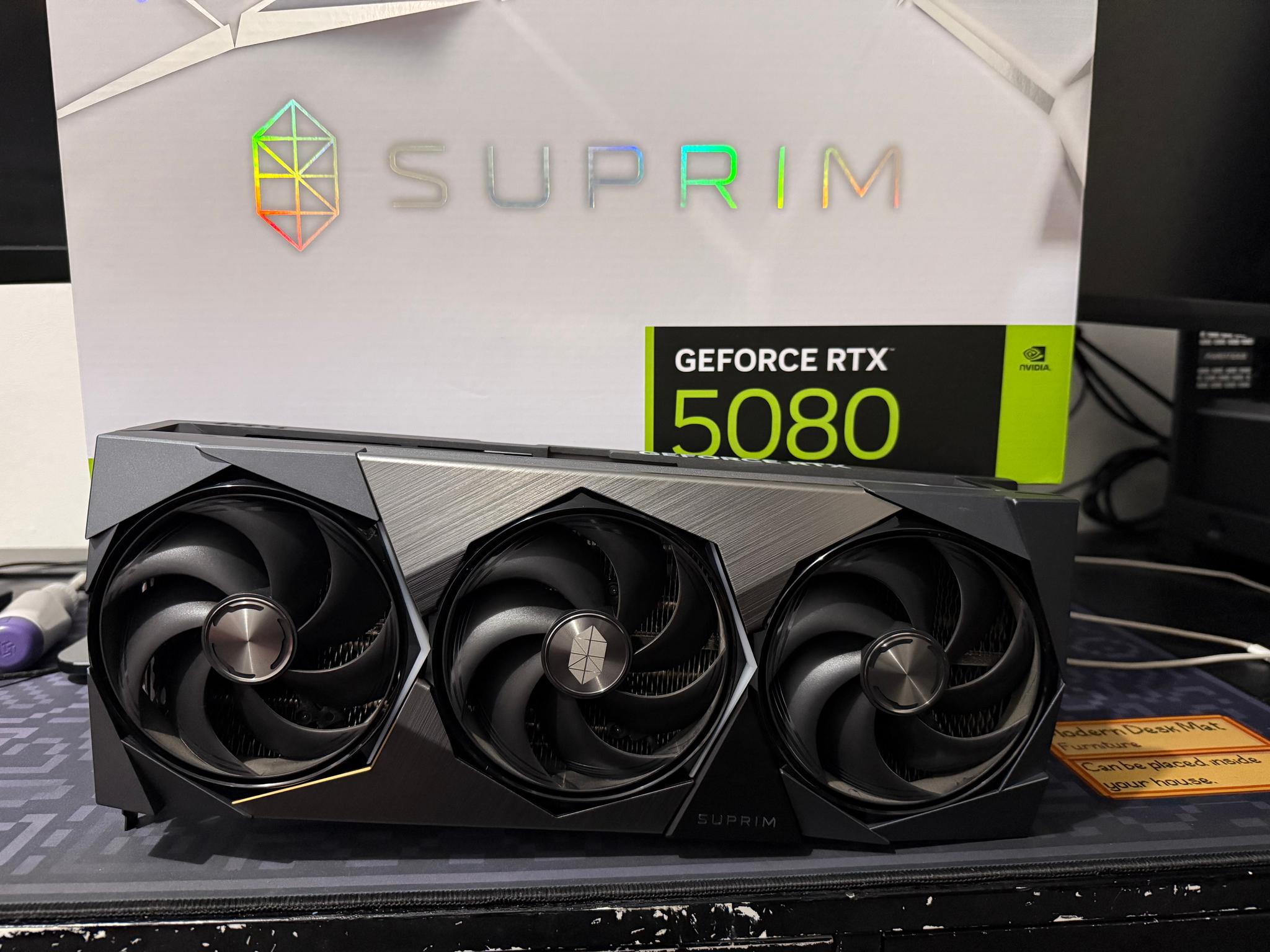 MSI GeForce RTX 5080 16G SUPRIM SOC