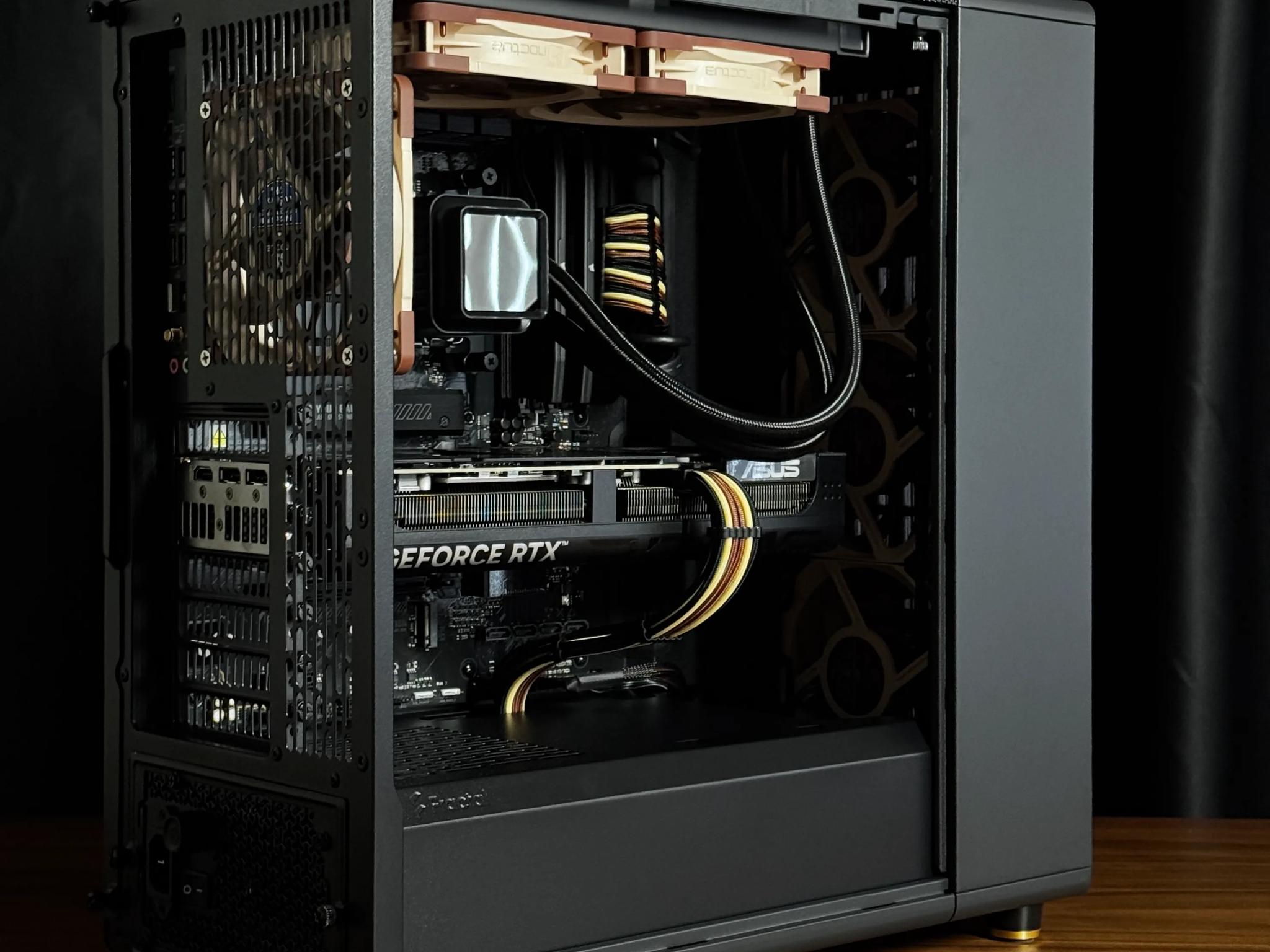Wood Aesthetic Creator PC | ASUS RTX 5070 Ti | Ryzen 7800X3D | 32GB DDR5 | 2TB SSD