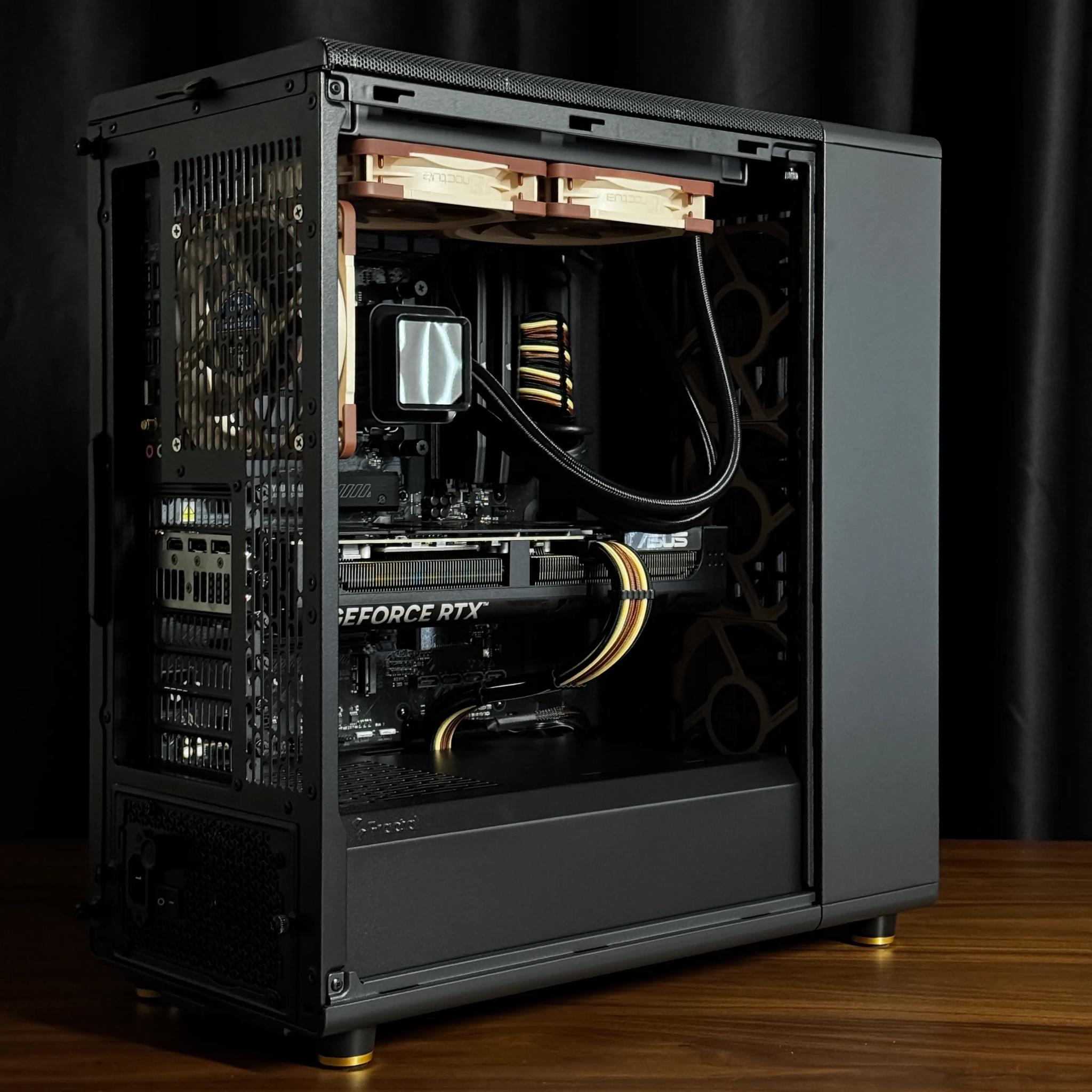 Wood Aesthetic Creator PC | ASUS RTX 5070 Ti | Ryzen 7800X3D | 32GB DDR5 | 2TB SSD