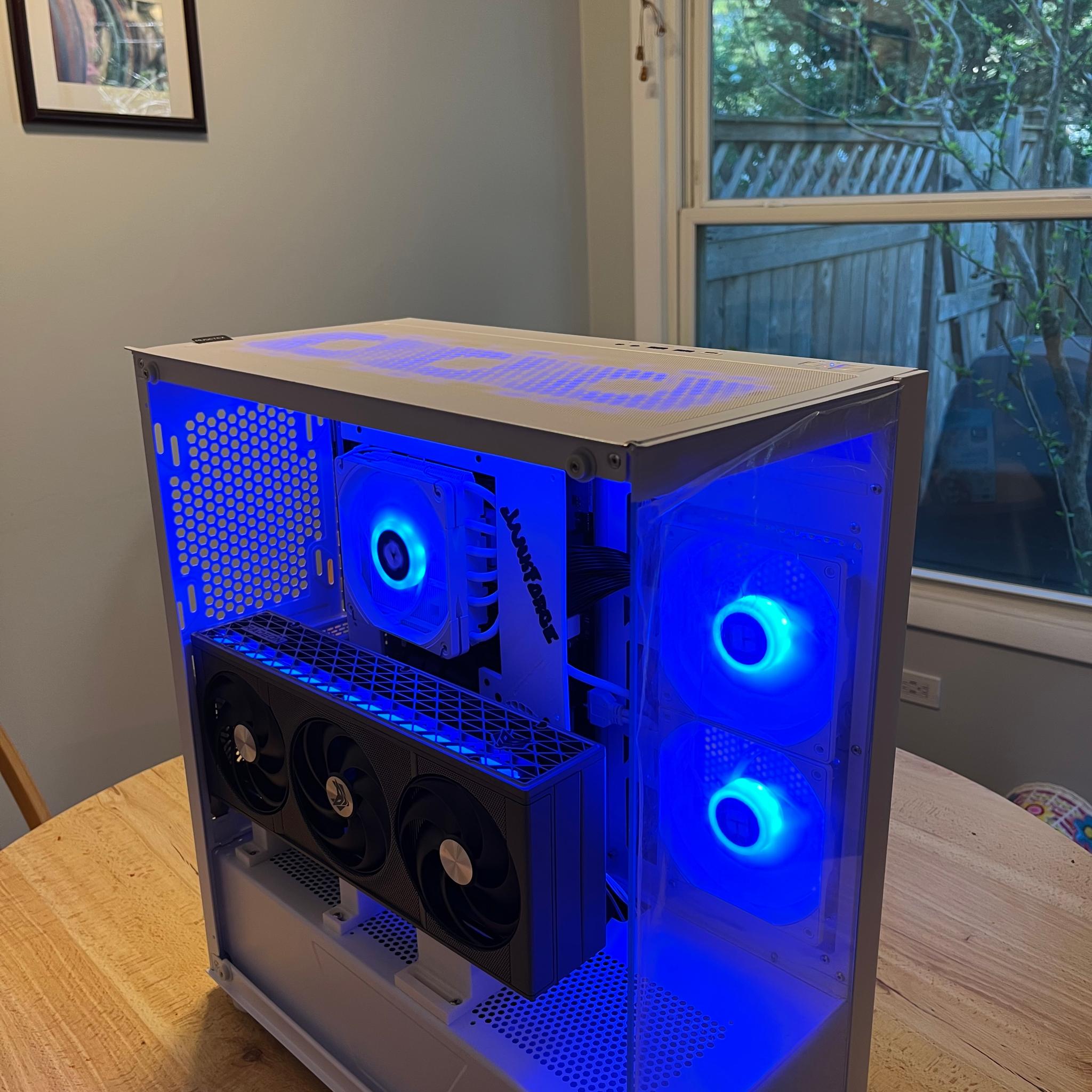 BEAST IN WHITE - Nitro+ 9070XT! Ryzen 7600X3D 16GB DDR5 - Custom 'JankForge' Mobo Shroud - Case dent