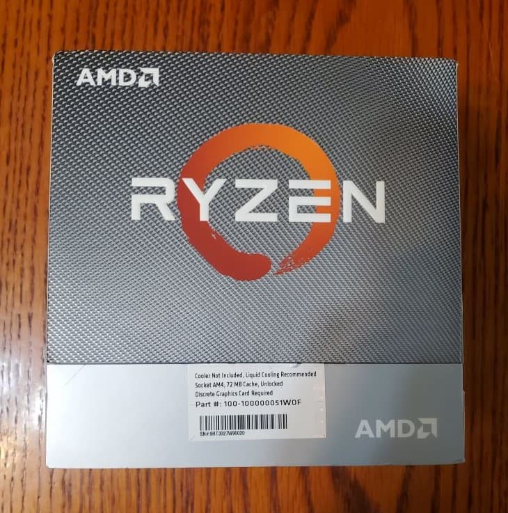 AMD Ryzen 9 3950X -3rd Gen 16-Core 3.5 GHz Socket AM4 105W Desktop Processor - 100-100000051WOF