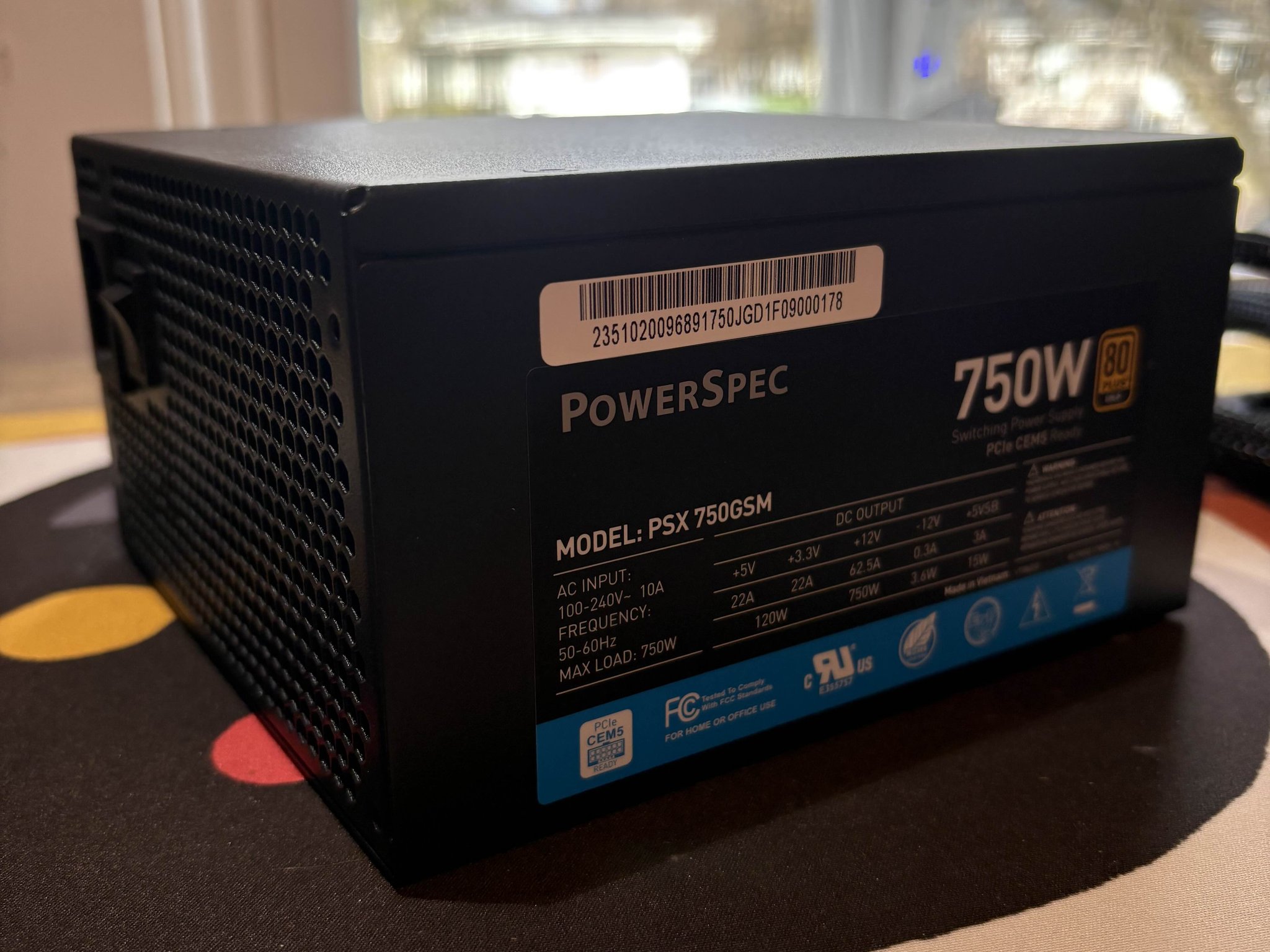 Powerspec 750W Semi-Modular GOLD