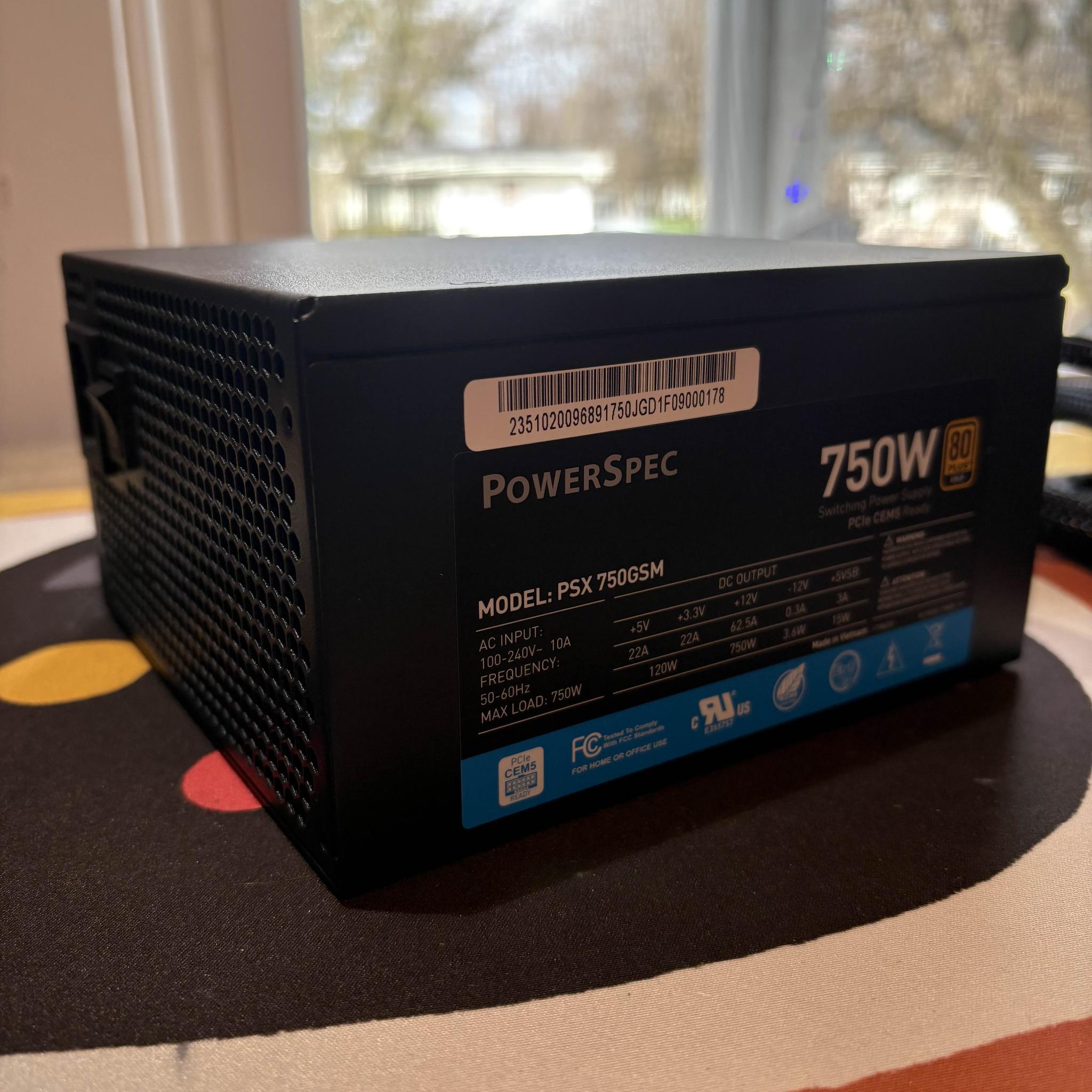 Powerspec 750W Semi-Modular GOLD