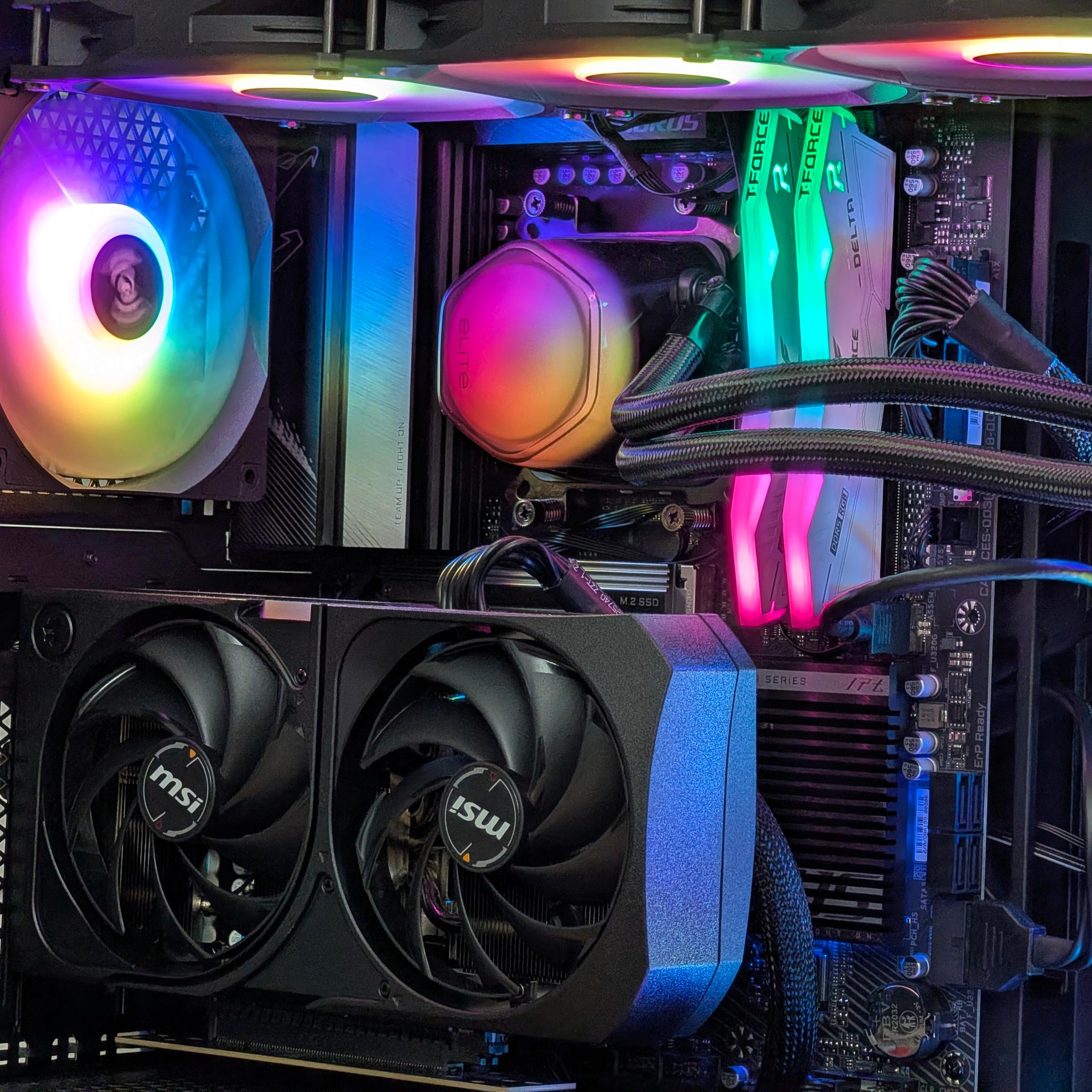 🌈🖤Ryzen 5 9600x | RTX 5070 | 32GB DDR5 | 2TB SSD | Gaming PC🖤🌈