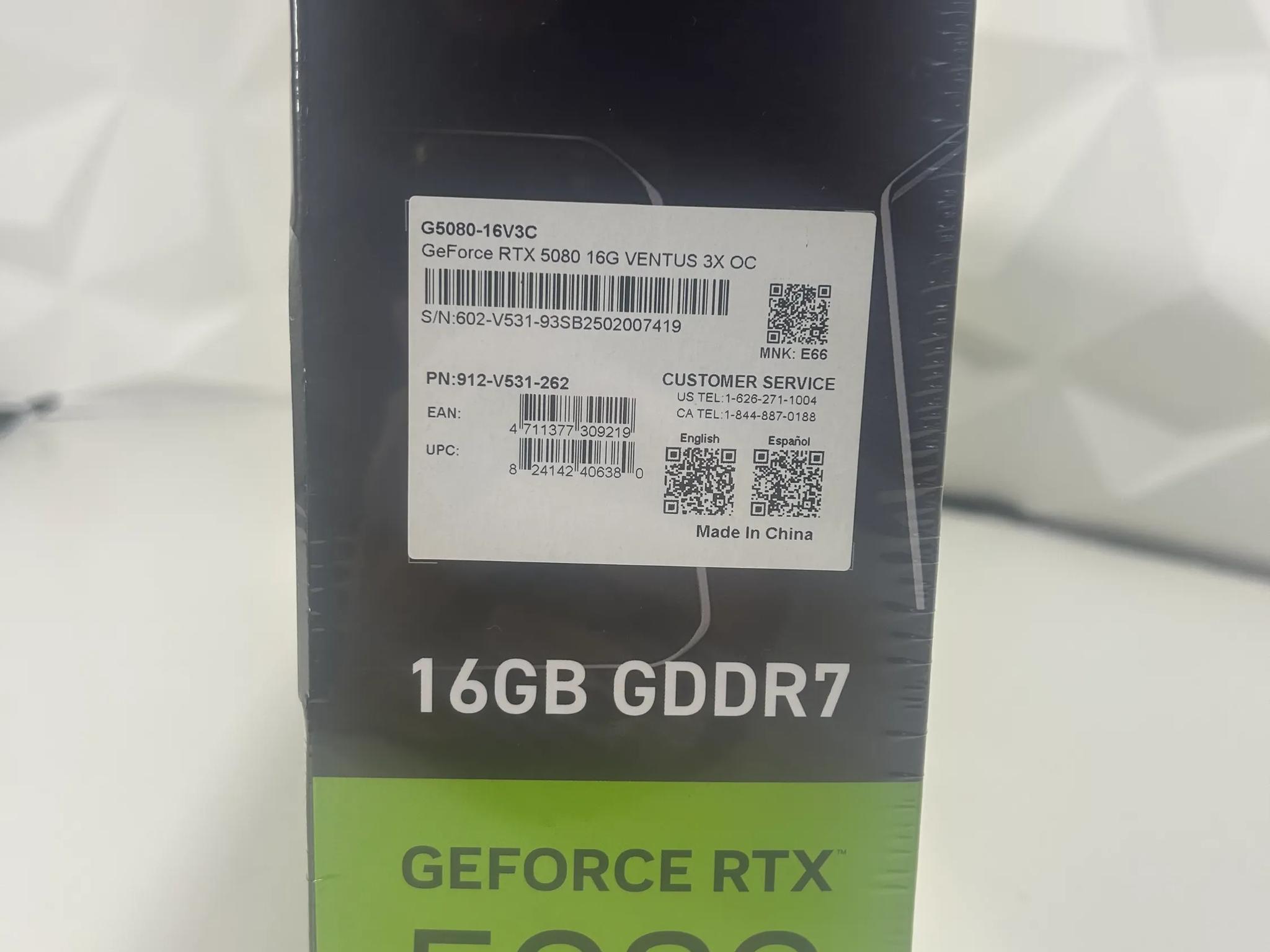 [Selling at Cost] MSI Ventus 3X RTX 5080 OC