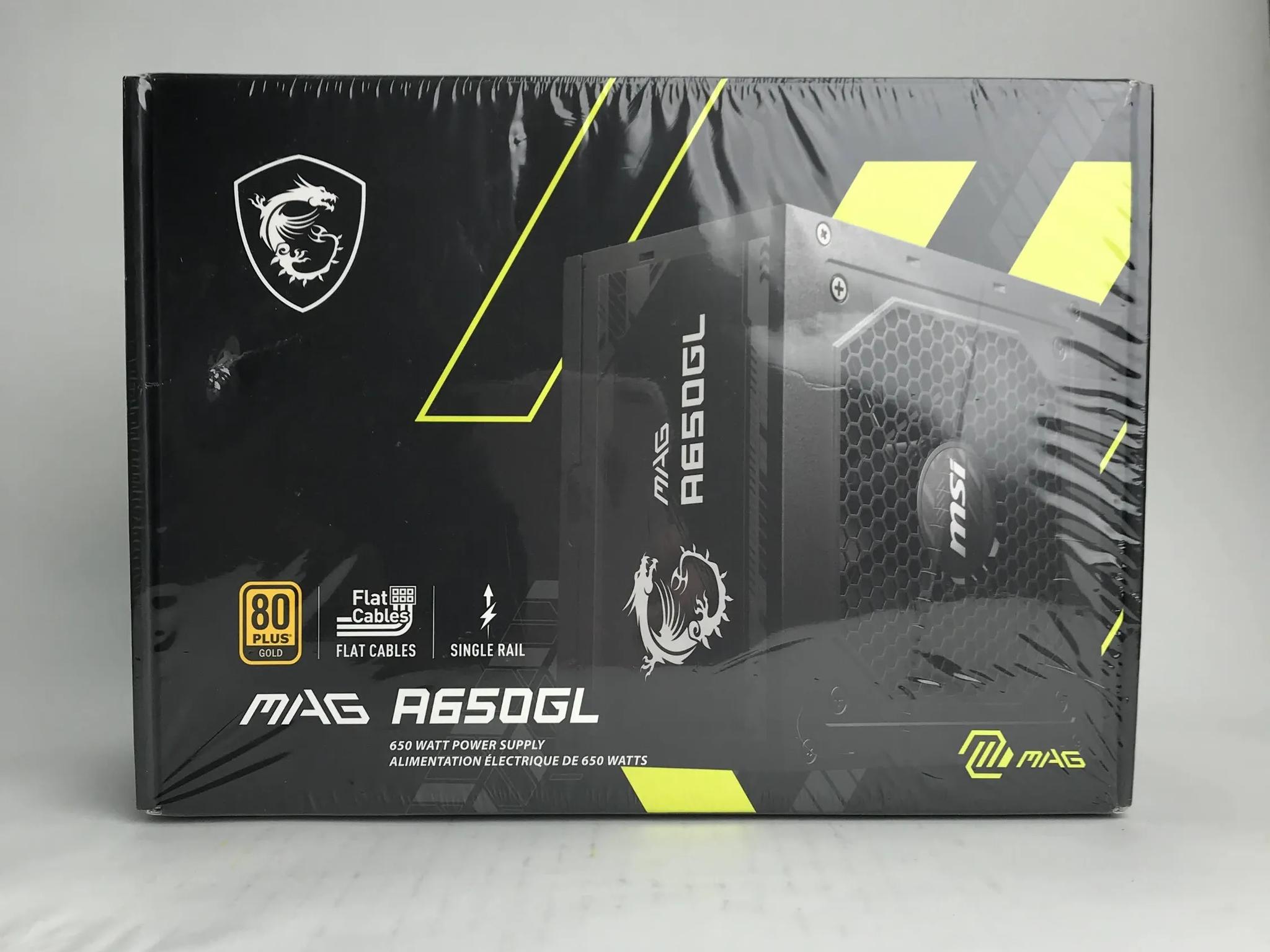 MSI 650W MAG A650GL 80+ Gold ATX Fully-Modular Power Supply PSU