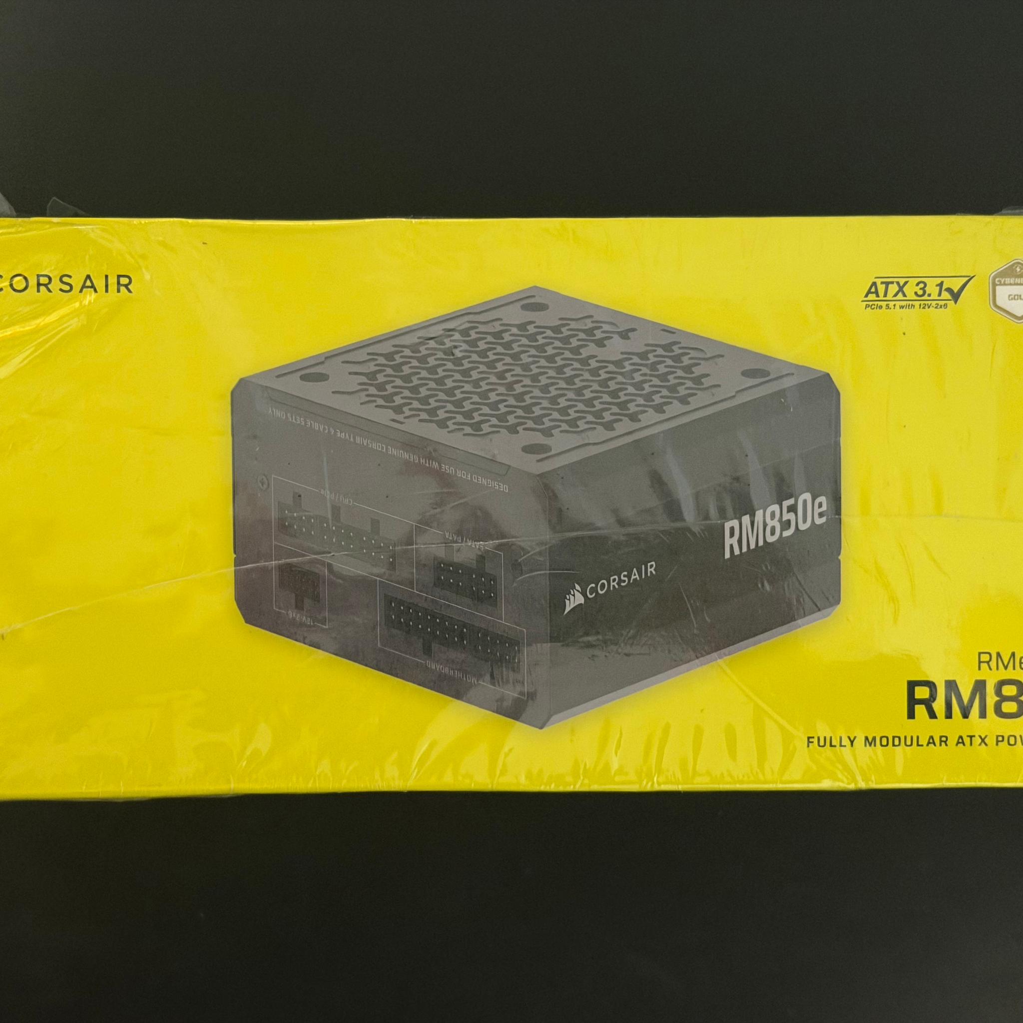 New Corsair RM850e 850W 80+ Gold Fully Modular ATX Power Supply (Black) – Sealed Retail Box