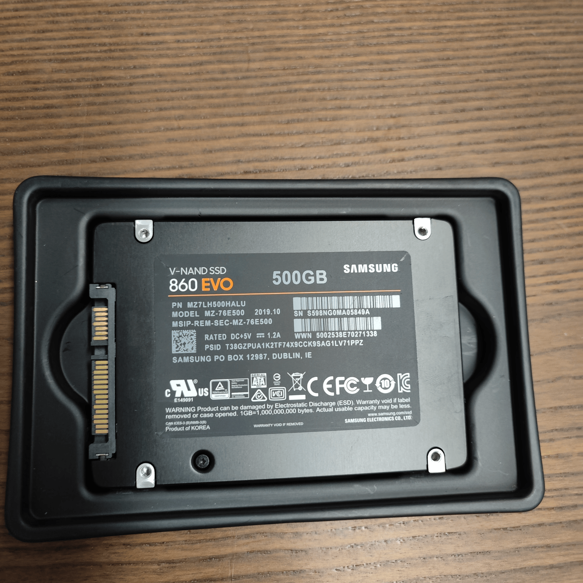 Samsung 860 Evo 500 GB 2.5" SATA SSD
