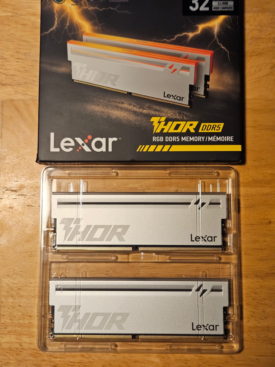 Brand New Lexar Thor RGB Gaming 32GB (2x16gb) DDR5 KIT 6000MT/s