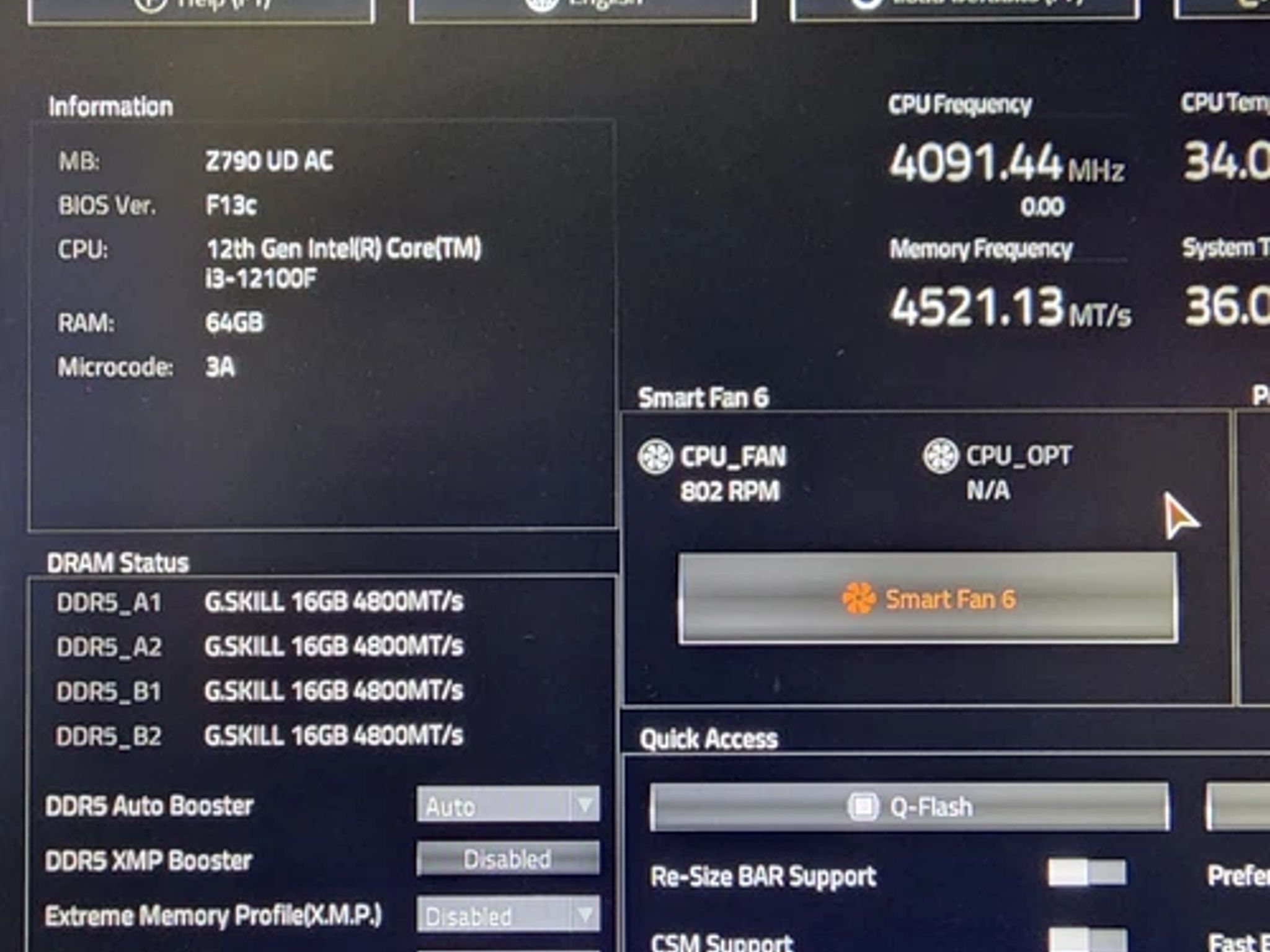 UPDATED BIOS GIGABYTE Z790 UD AC WIFI DDR5 ATX MOTHERBOARD