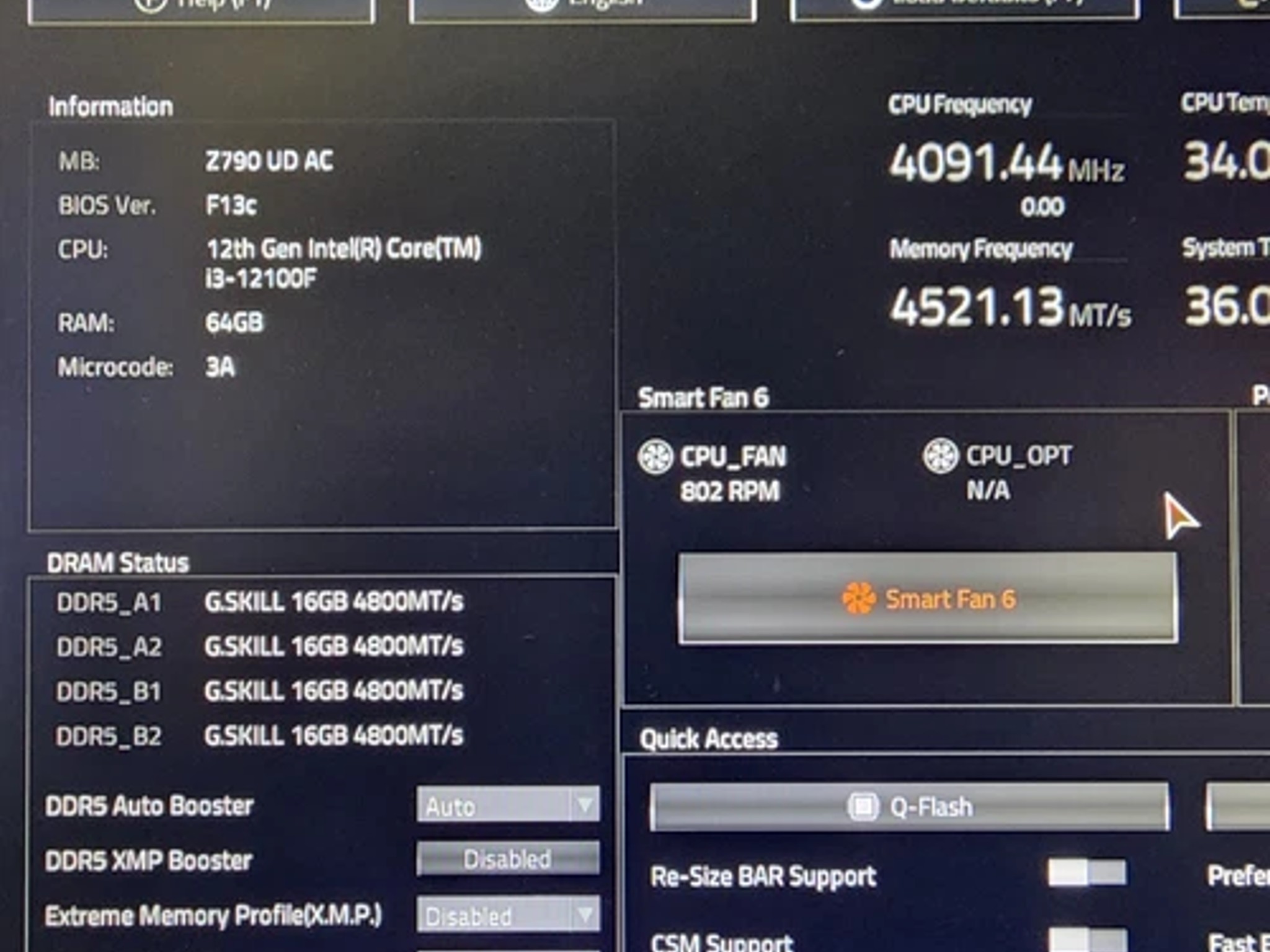 UPDATED BIOS GIGABYTE Z790 UD AC WIFI DDR5 ATX MOTHERBOARD