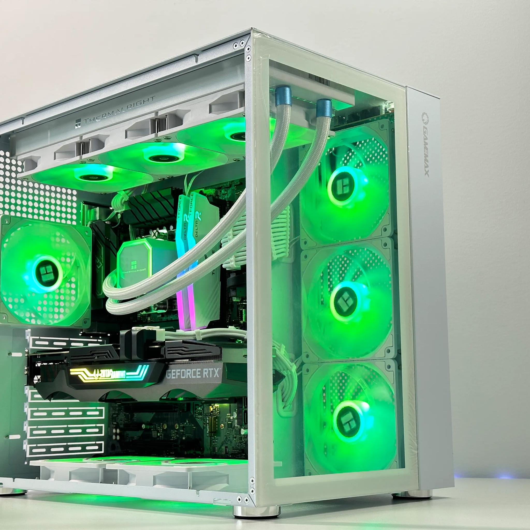 🫗4k Liquid Cooled Gaming PC🫗 Nvidia RTX 3080 10GB❄️Intel 12600KF 10Cores❄️32GB DDR4❄️1TB NVME