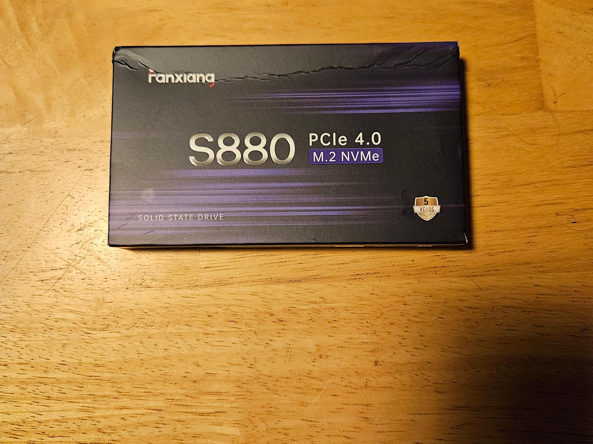 Fanxiang S880 NVME SSD 1TB with FREE NVME Enclosure