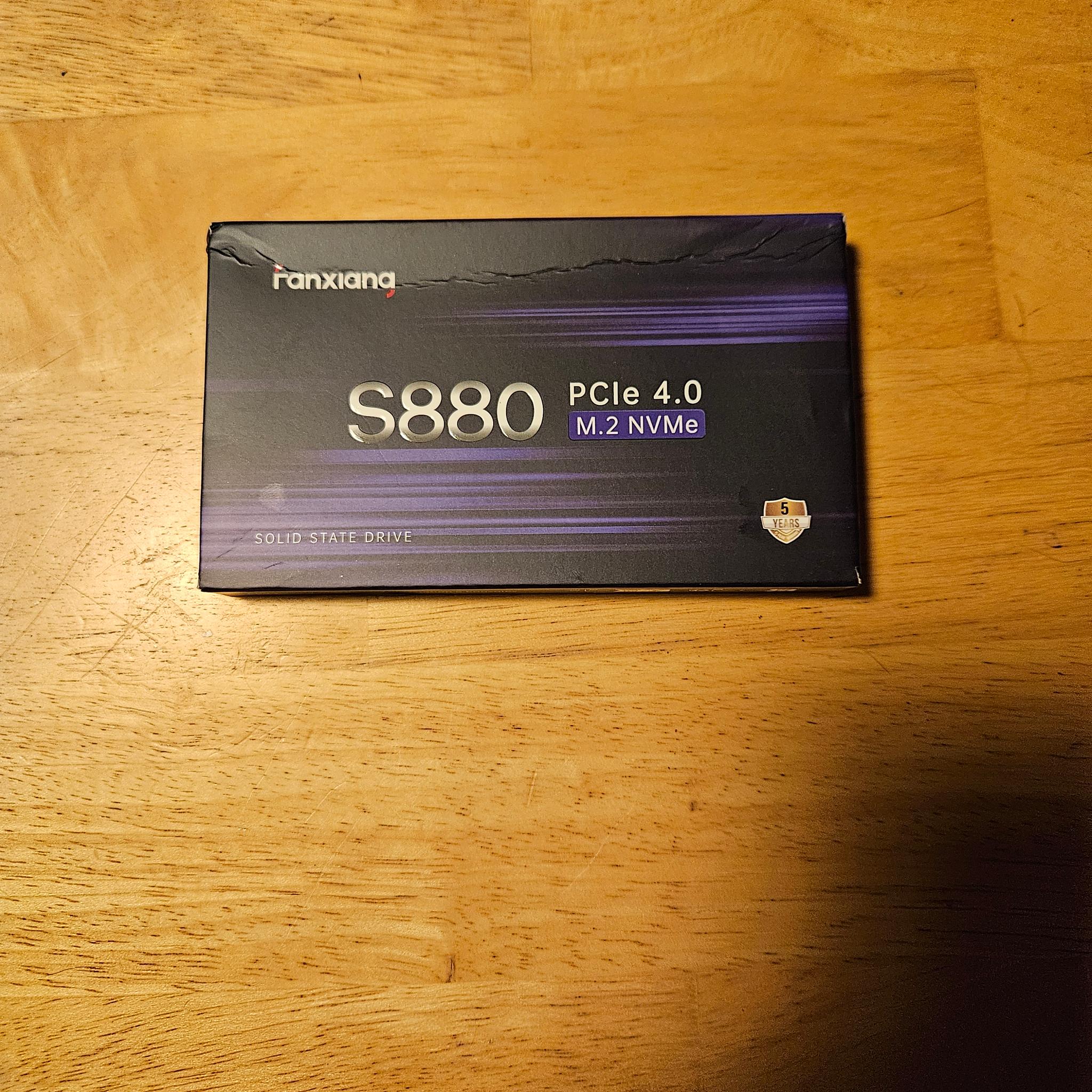 Fanxiang S880 NVME SSD 1TB with FREE NVME Enclosure