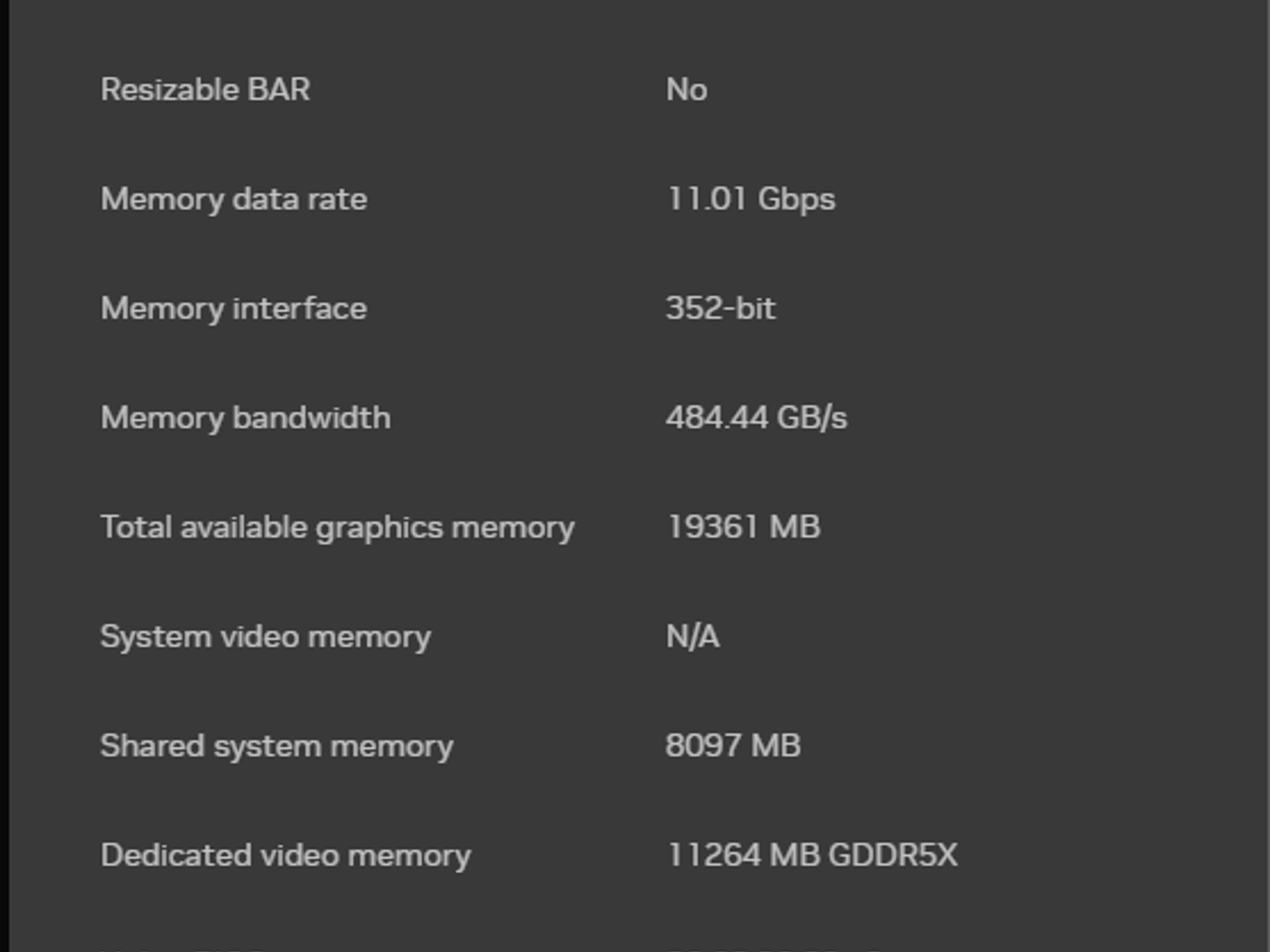 Dell Nvidia GTX 1080 TI - 11GB