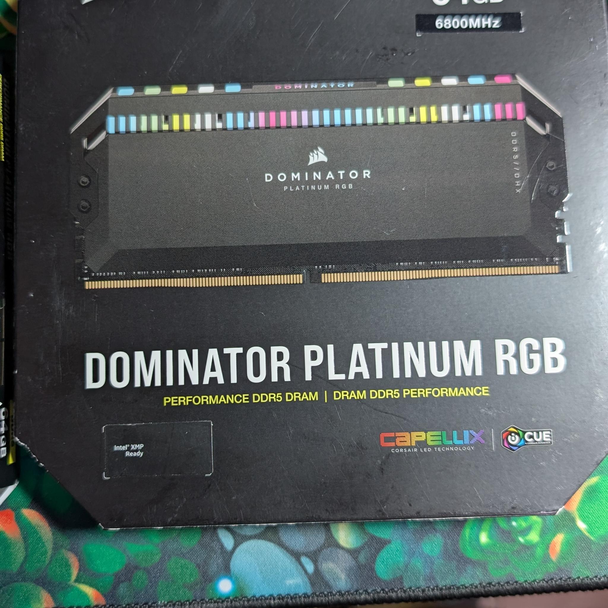 New: CORSAIR DDR5 64GB Dominator Platinum 6800 C40