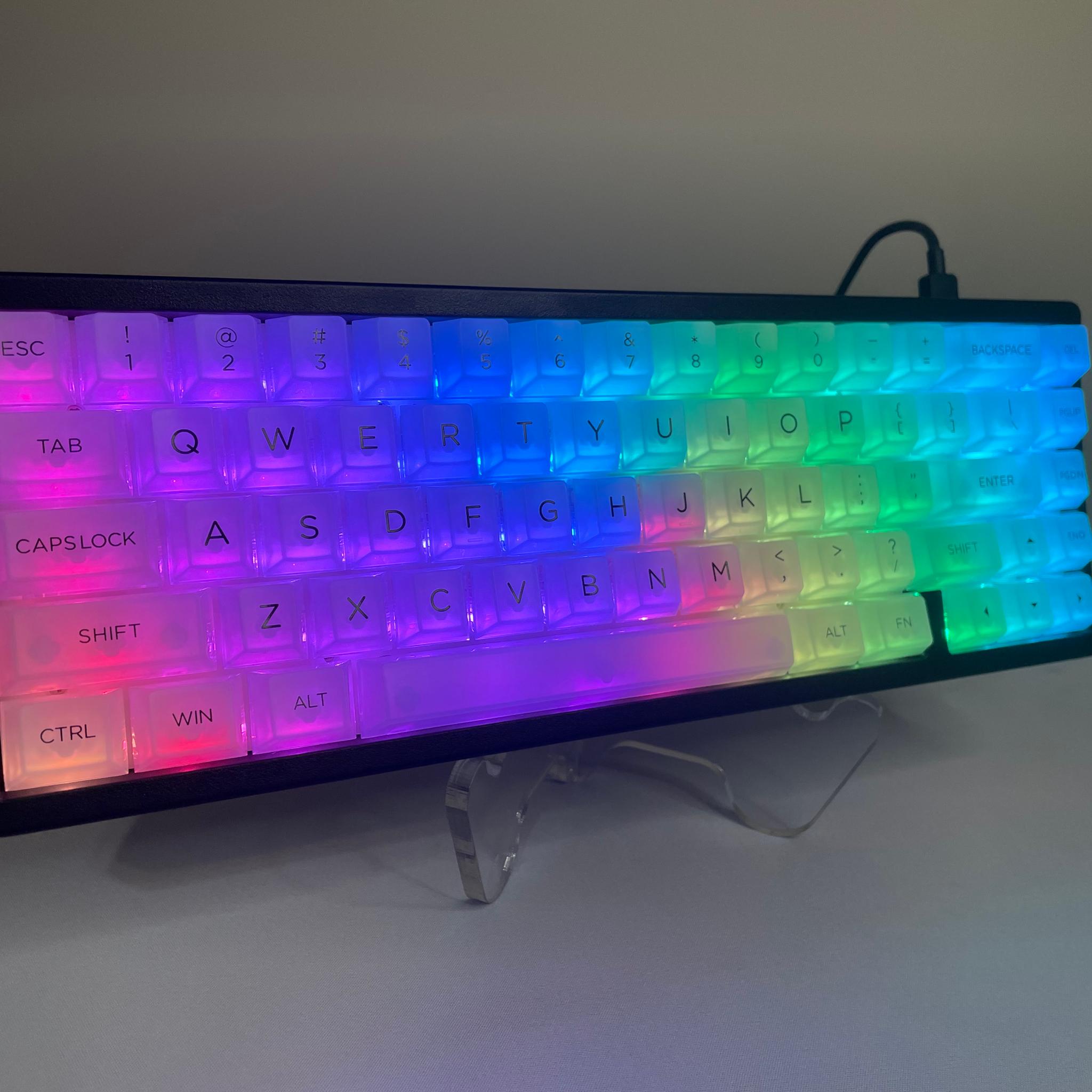 M67 Mechanical Gaming Keyboard - Clear Keycaps with Thocky Switches