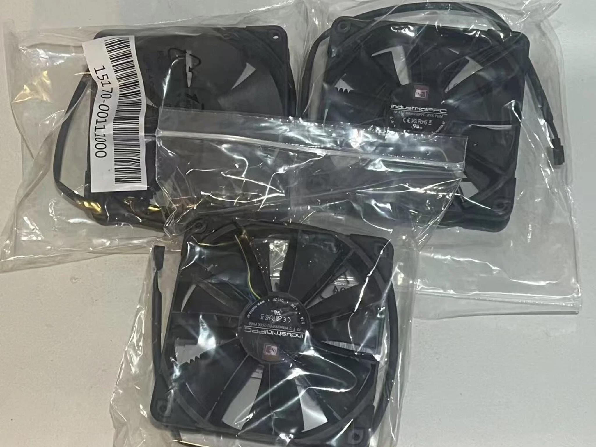 3 Noctua NF-F12 iPPC 2000 PWM 4-Pin Heavy Duty Cooling Fan with 2000RPM (120mm)