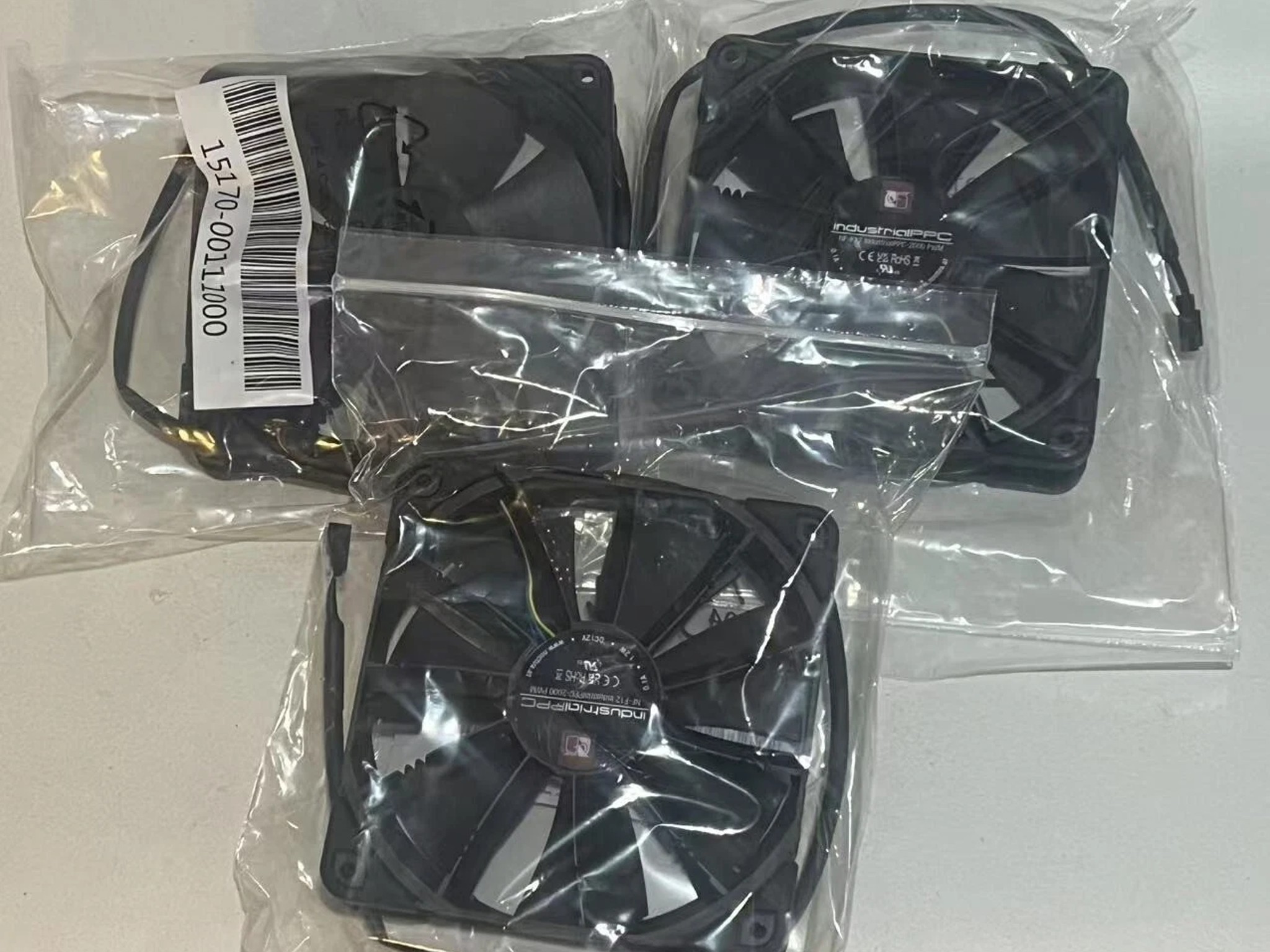 3 Noctua NF-F12 iPPC 2000 PWM 4-Pin Heavy Duty Cooling Fan with 2000RPM (120mm)