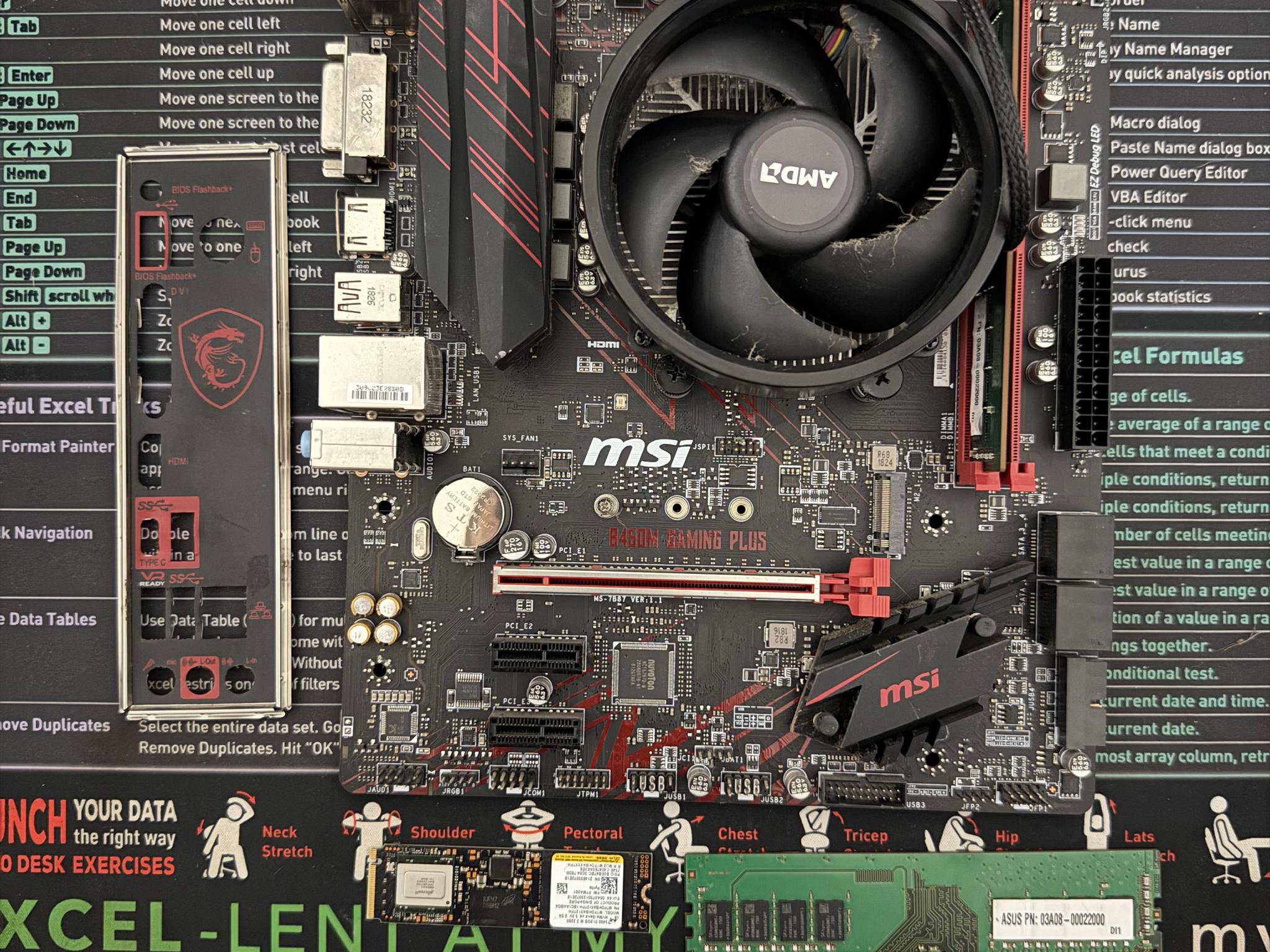 AM4 MSI B450M Gaming Plus (Free WiFi Dongle)